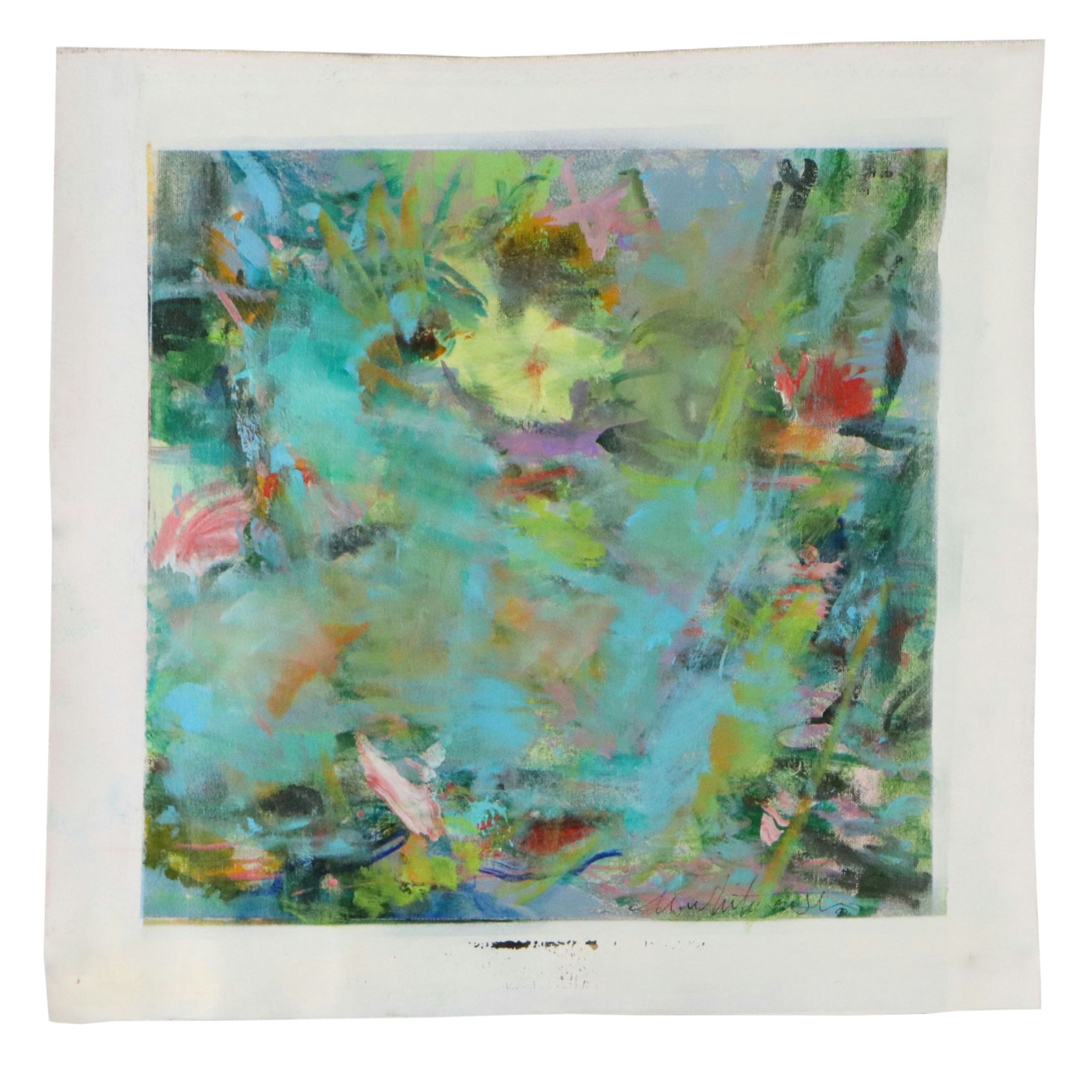 Mark Whitmarsh Acrylic Painting "Quiet Bloom," 2026