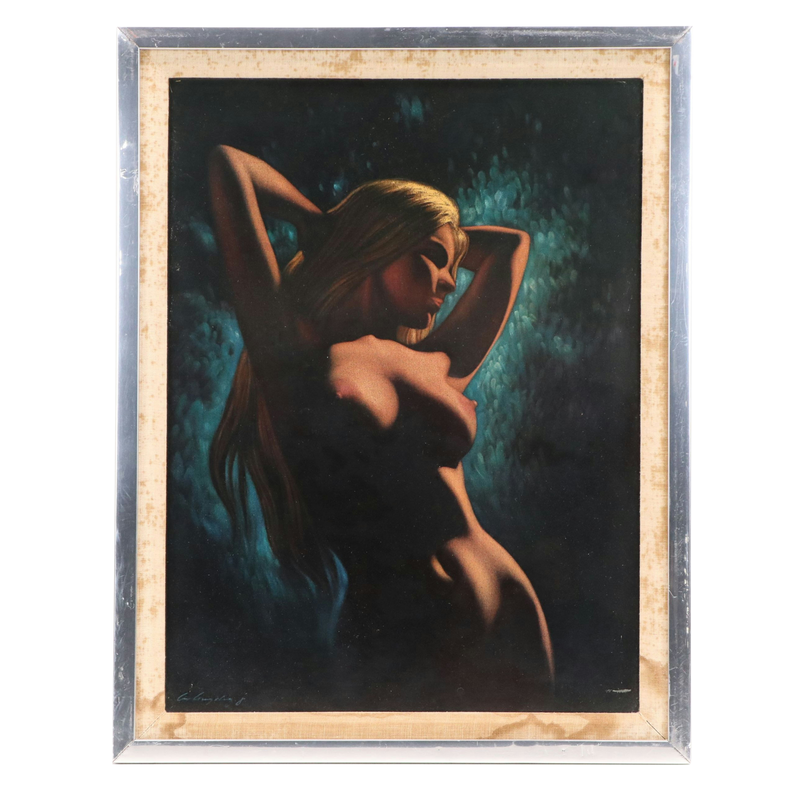 Offset Lithograph of Female Nude, Late 20th Century