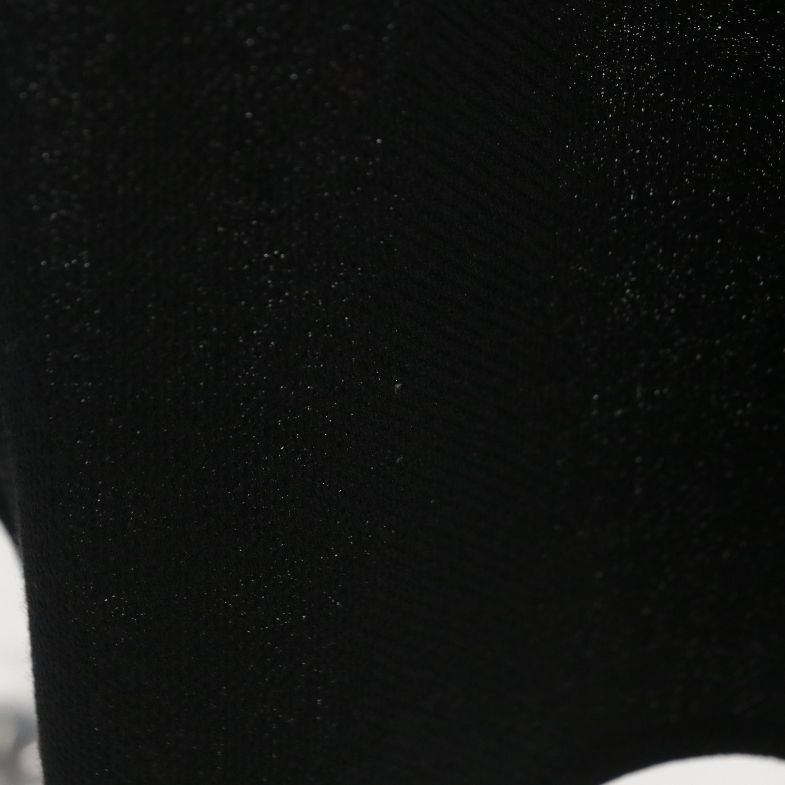 Chanel Boutique Split Pleat Skirt in Black Wool Crepe