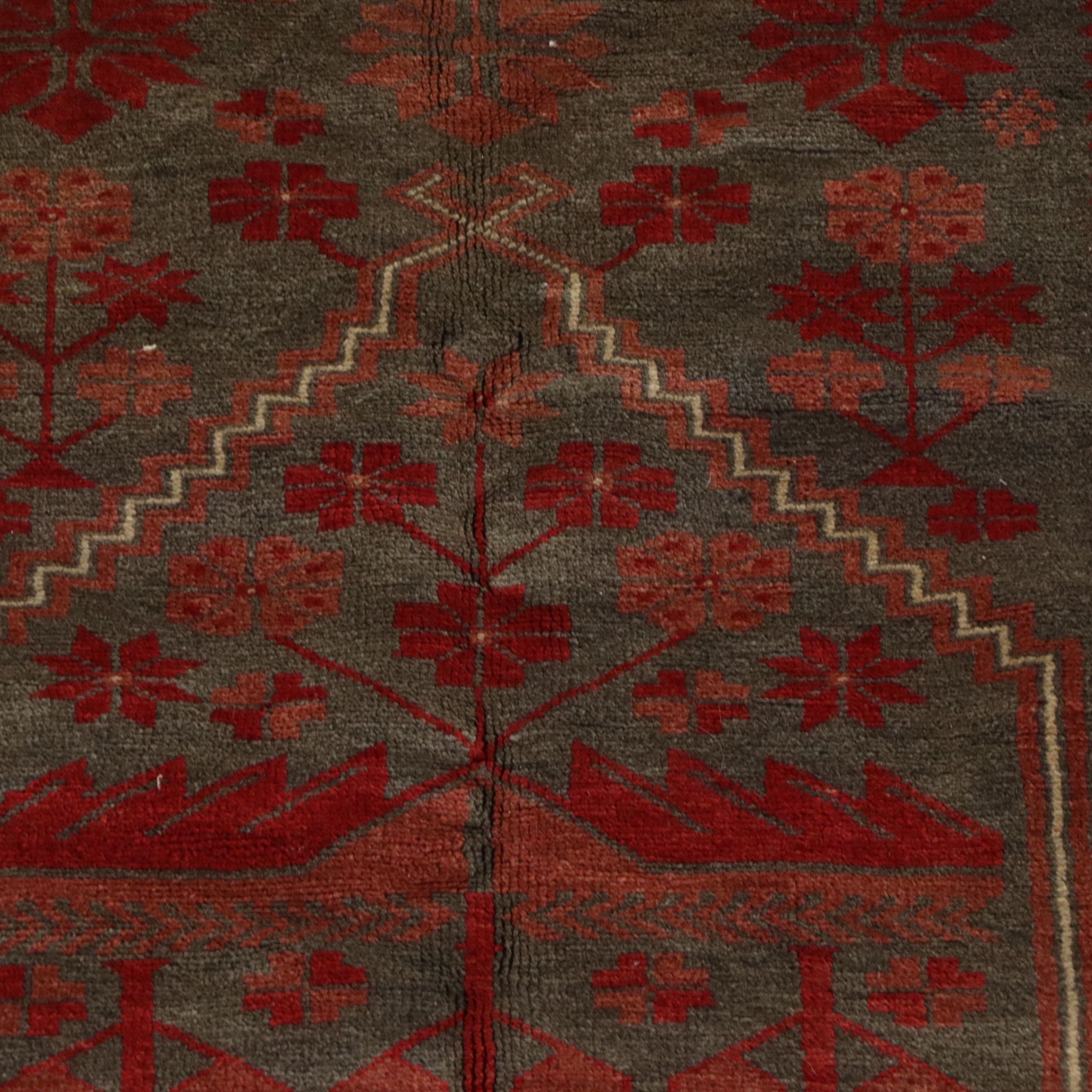 3'5 x 6'11 Hand-Knotted Afghan Baluch Area Rug