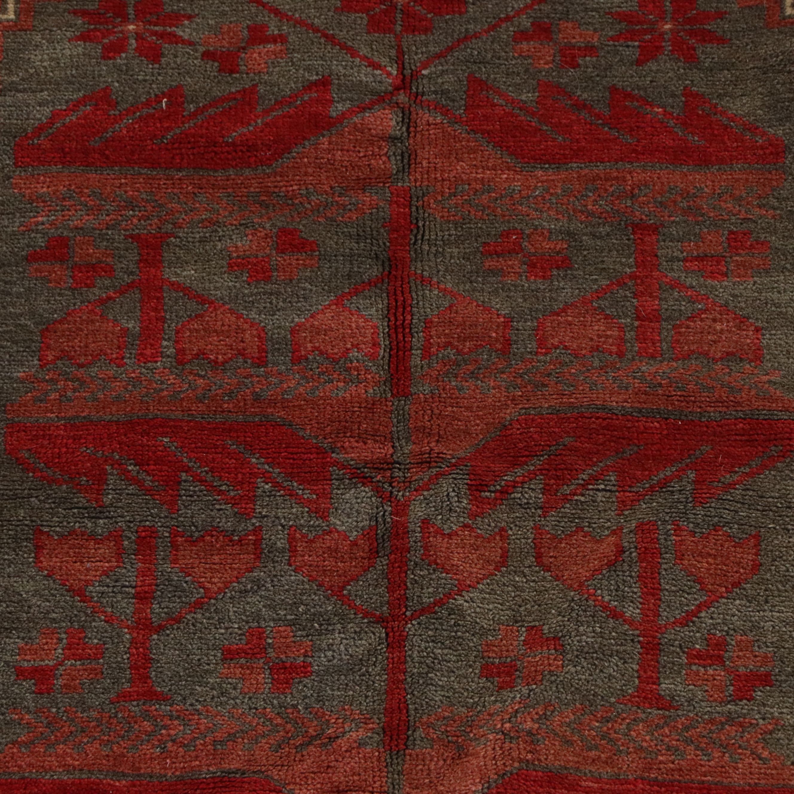 3'5 x 6'11 Hand-Knotted Afghan Baluch Area Rug