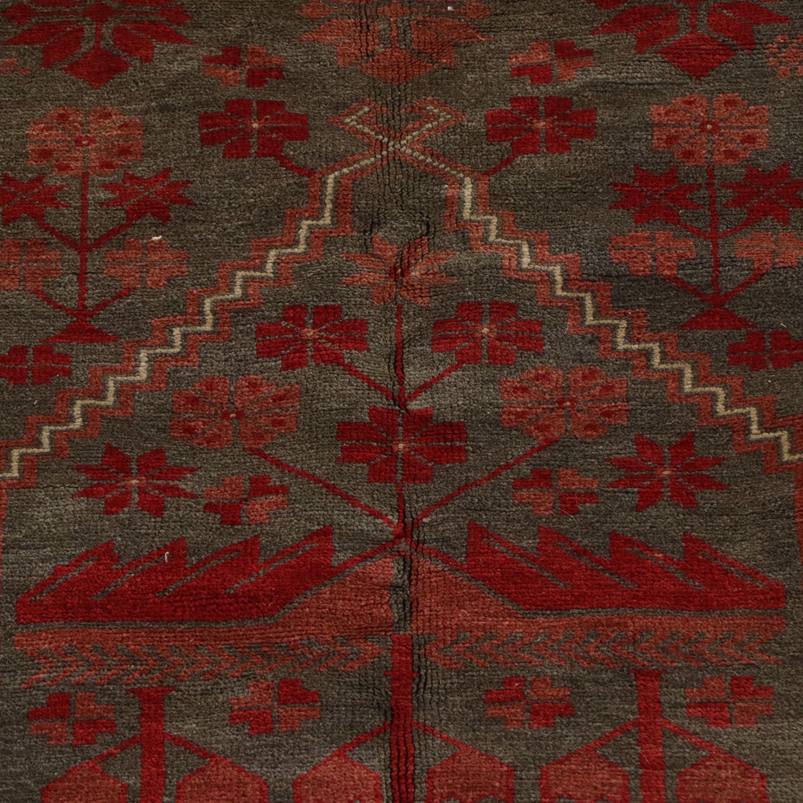 3'5 x 6'11 Hand-Knotted Afghan Baluch Area Rug