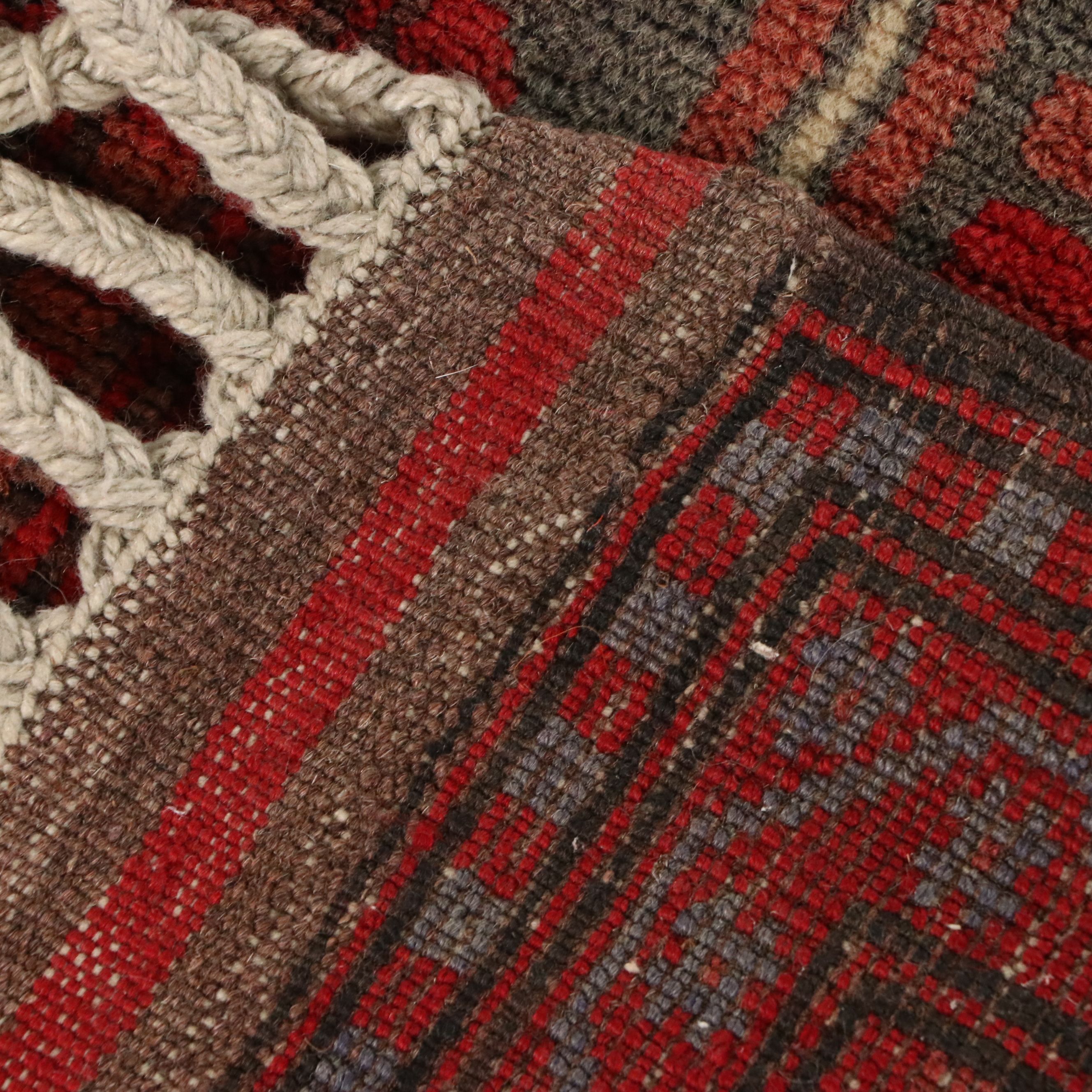 3'5 x 6'11 Hand-Knotted Afghan Baluch Area Rug