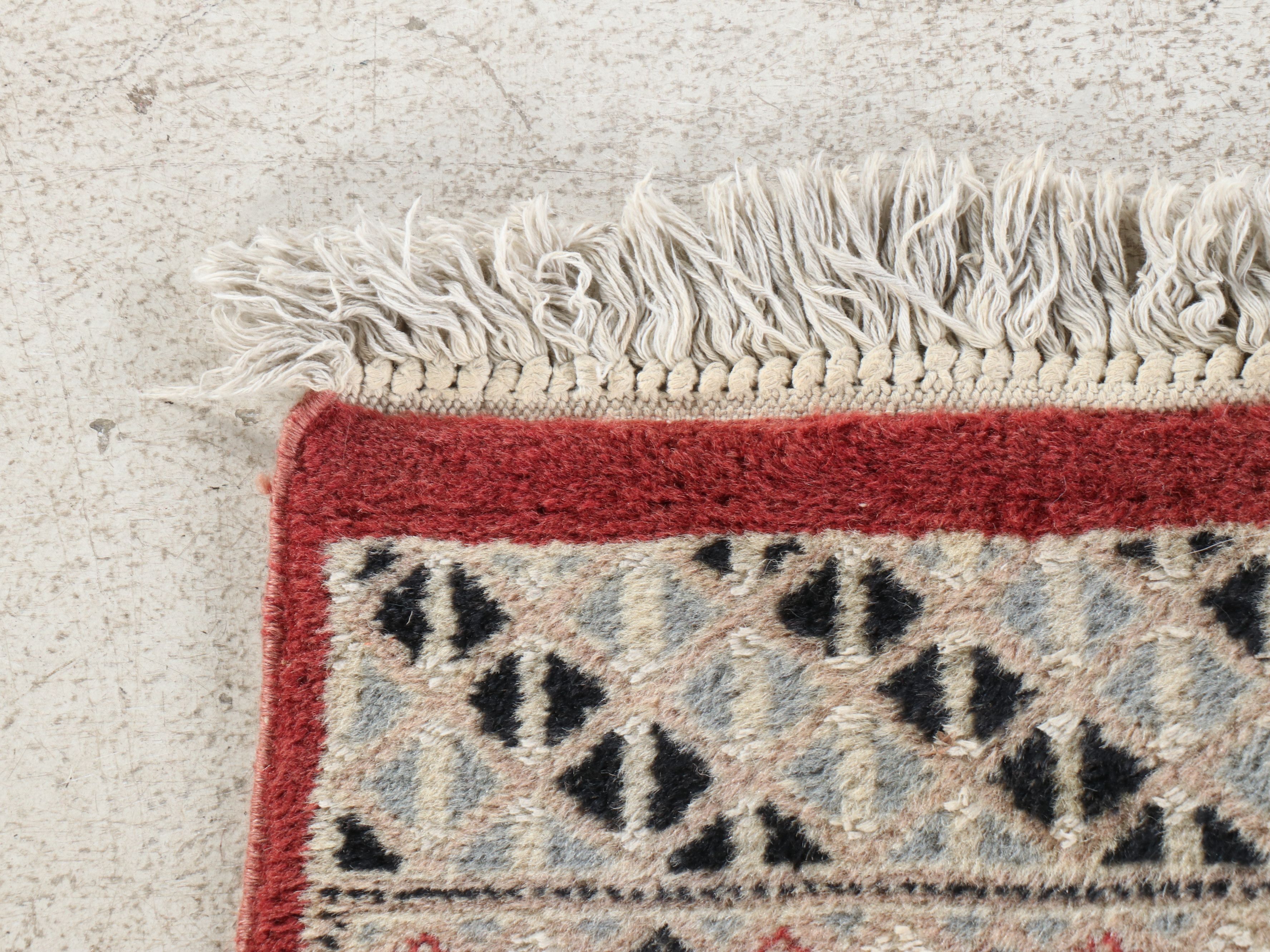 3'5 x 10'4 Hand-Knotted Persian Luri Kurdish Long Rug