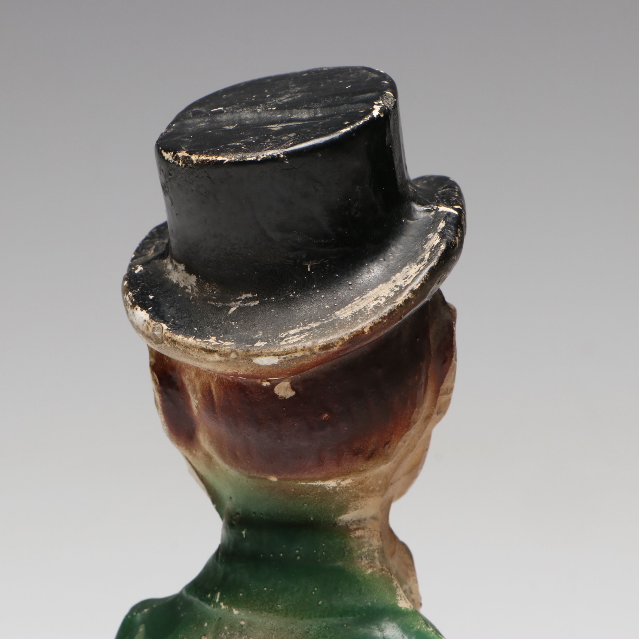 Charlie McCarthy Chalkware Carnival Figure with Bank and Eagle Shakers