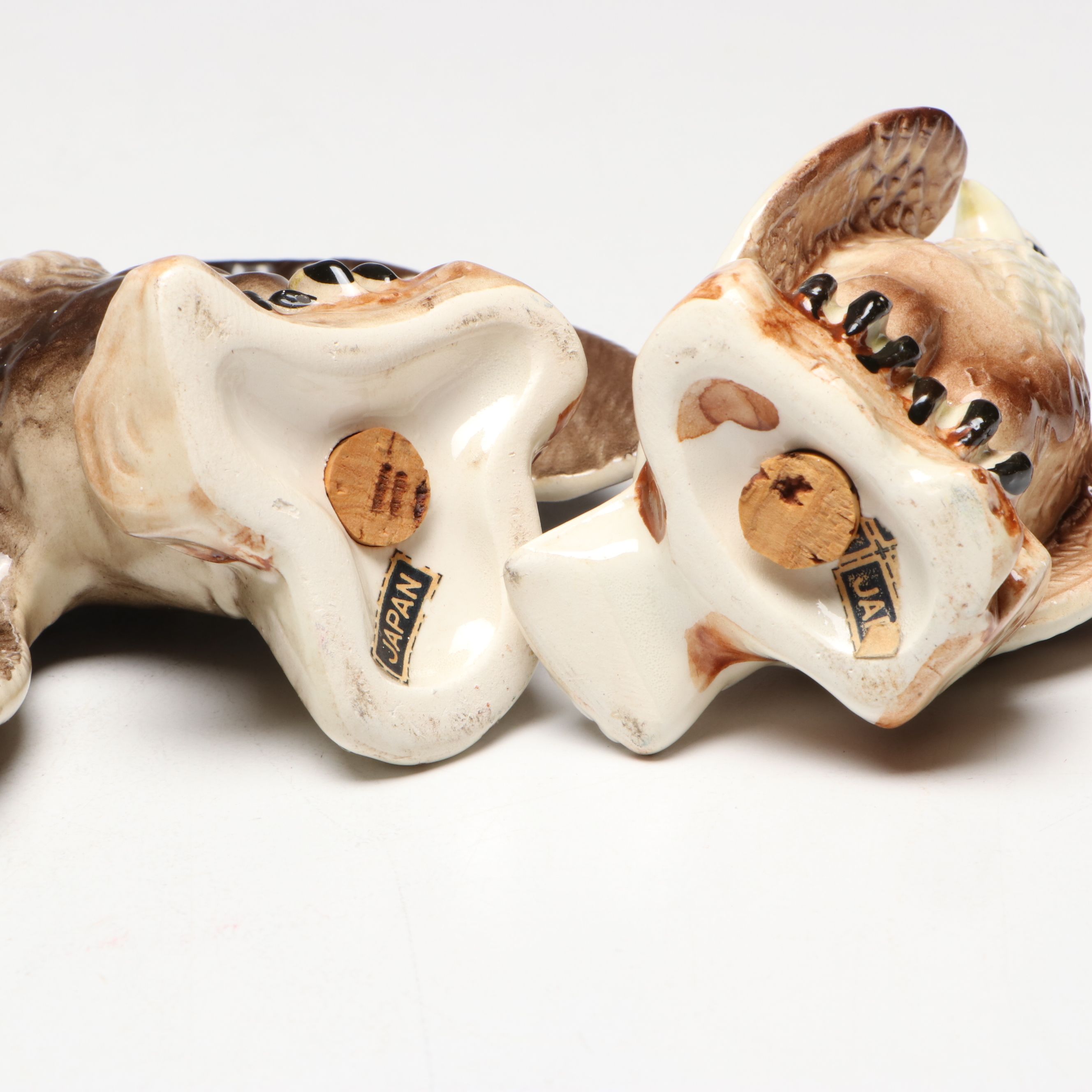 Charlie McCarthy Chalkware Carnival Figure with Bank and Eagle Shakers