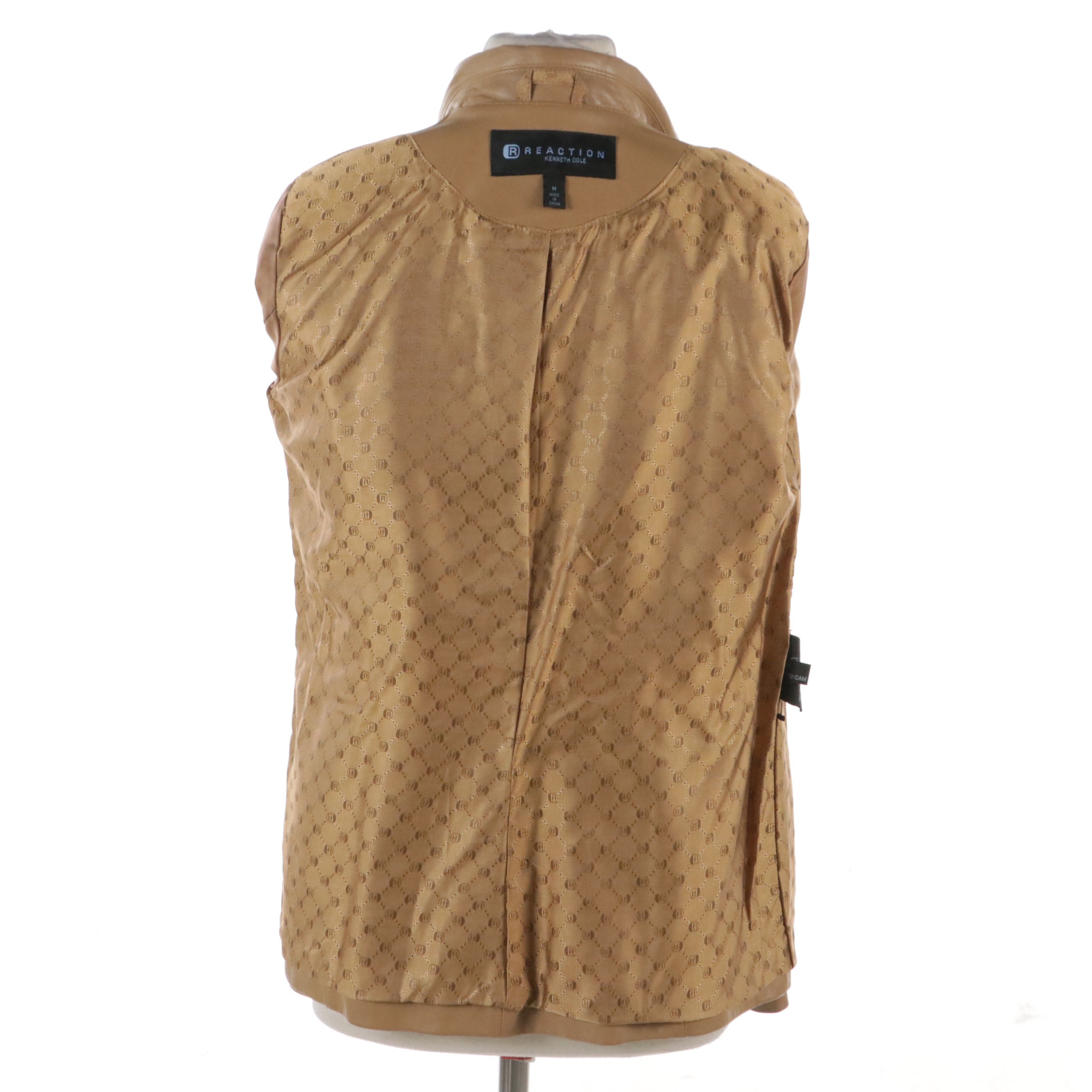 Wilsons Leather Mocha Brown Belted Leather Coat, Kenneth Cole Reaction Jacket