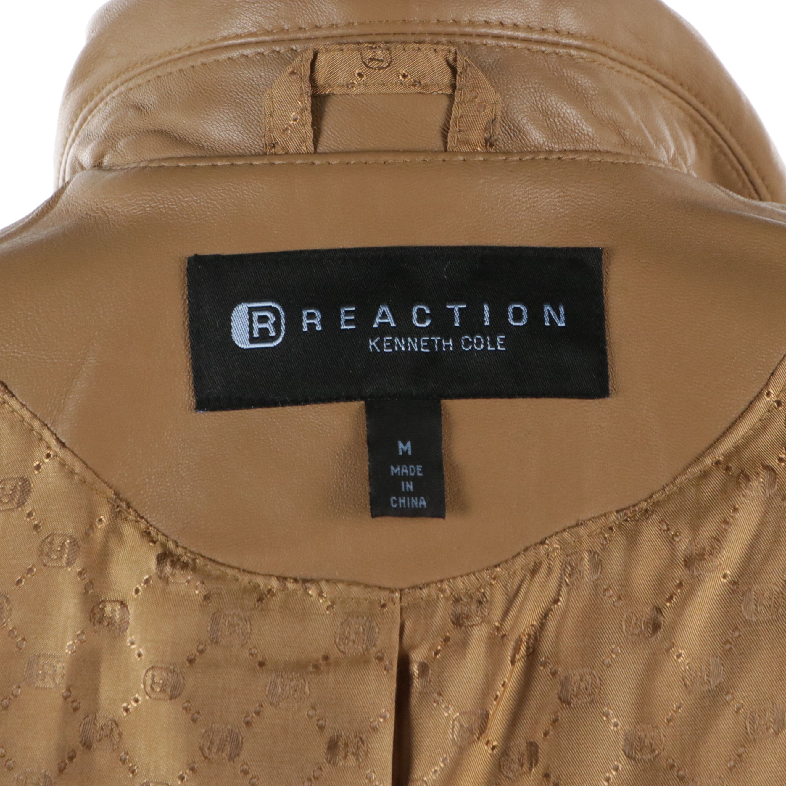 Wilsons Leather Mocha Brown Belted Leather Coat, Kenneth Cole Reaction Jacket