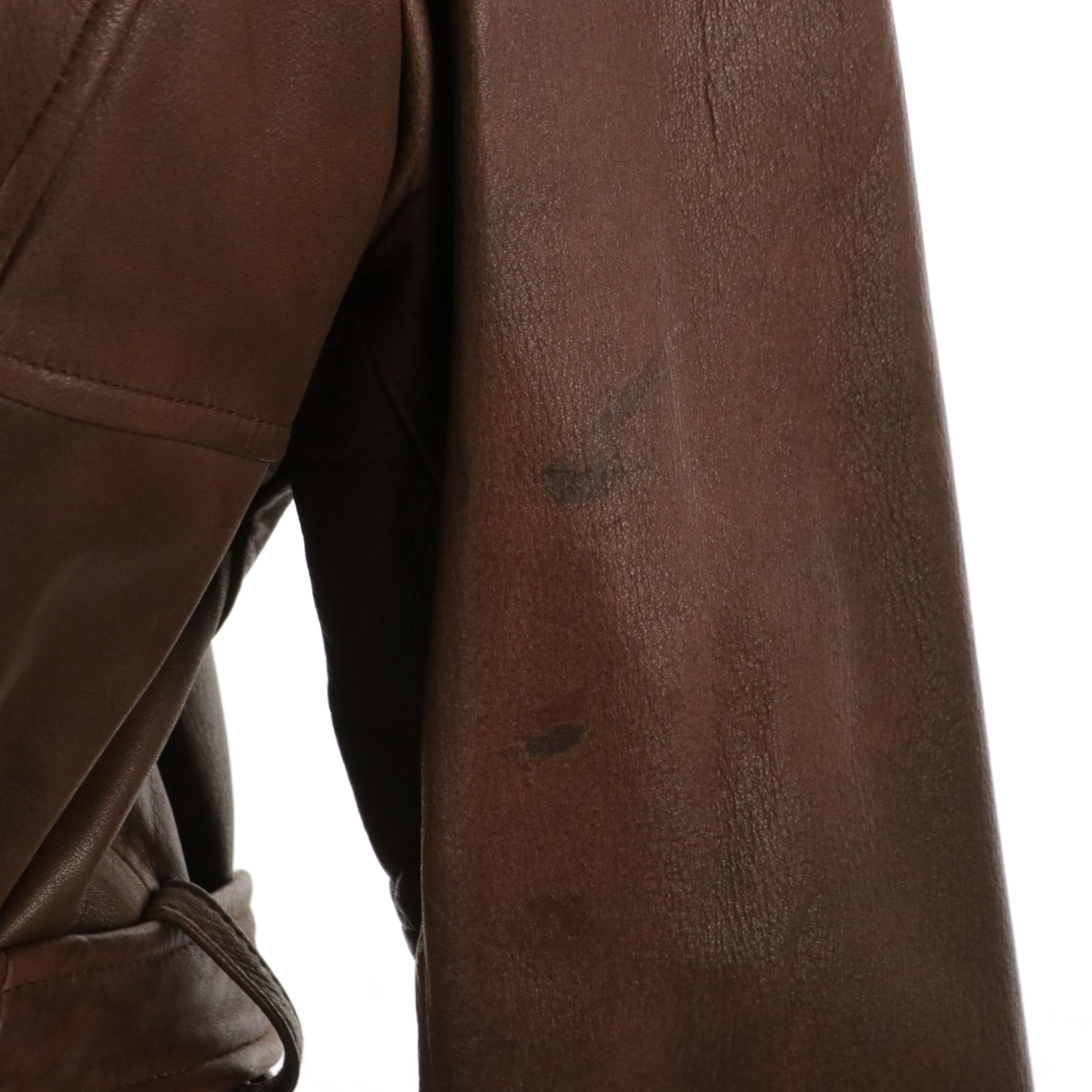 Wilsons Leather Mocha Brown Belted Leather Coat, Kenneth Cole Reaction Jacket