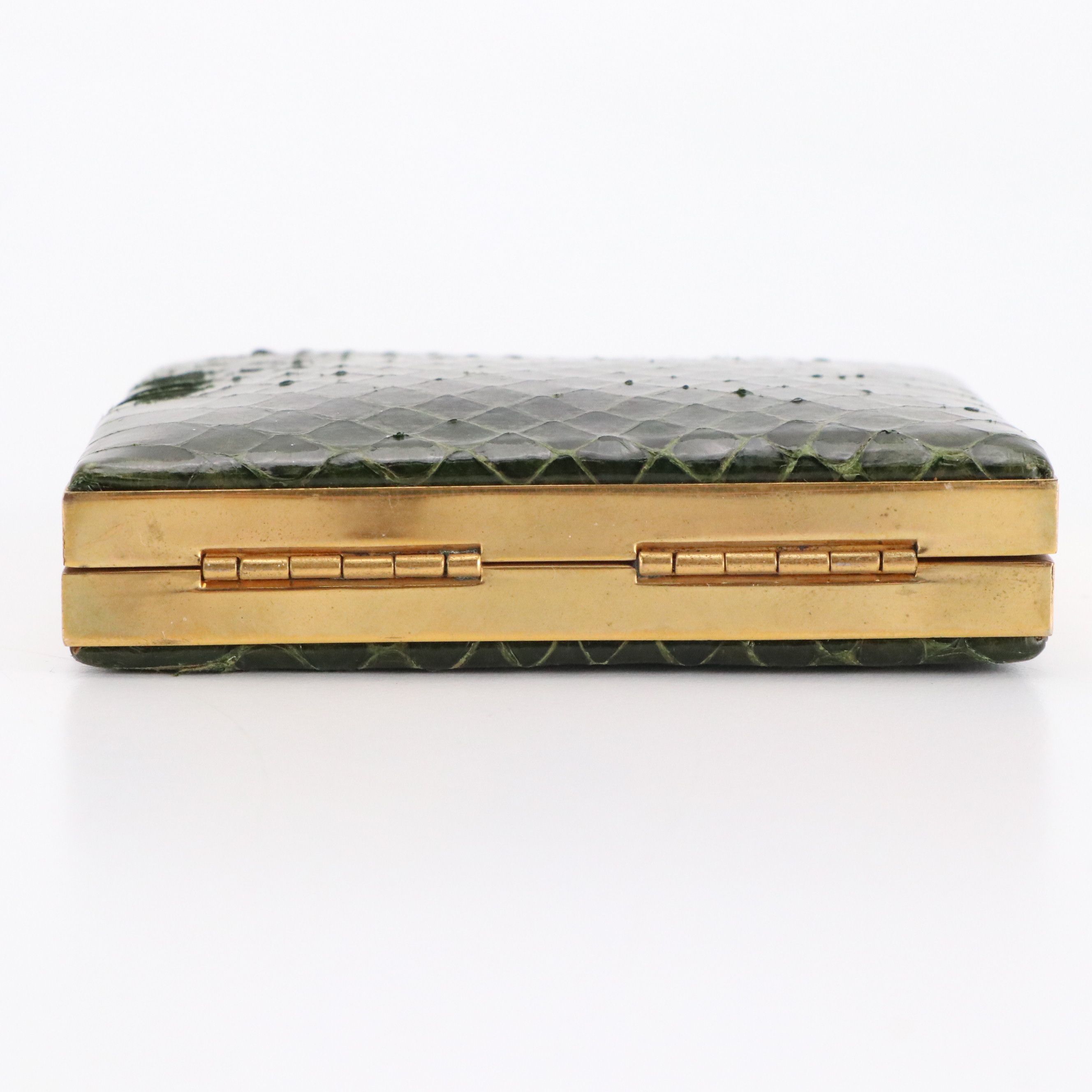 Dorette Vintage Snakeskin Cigarette Case, Other Frame Clutches and Pouches