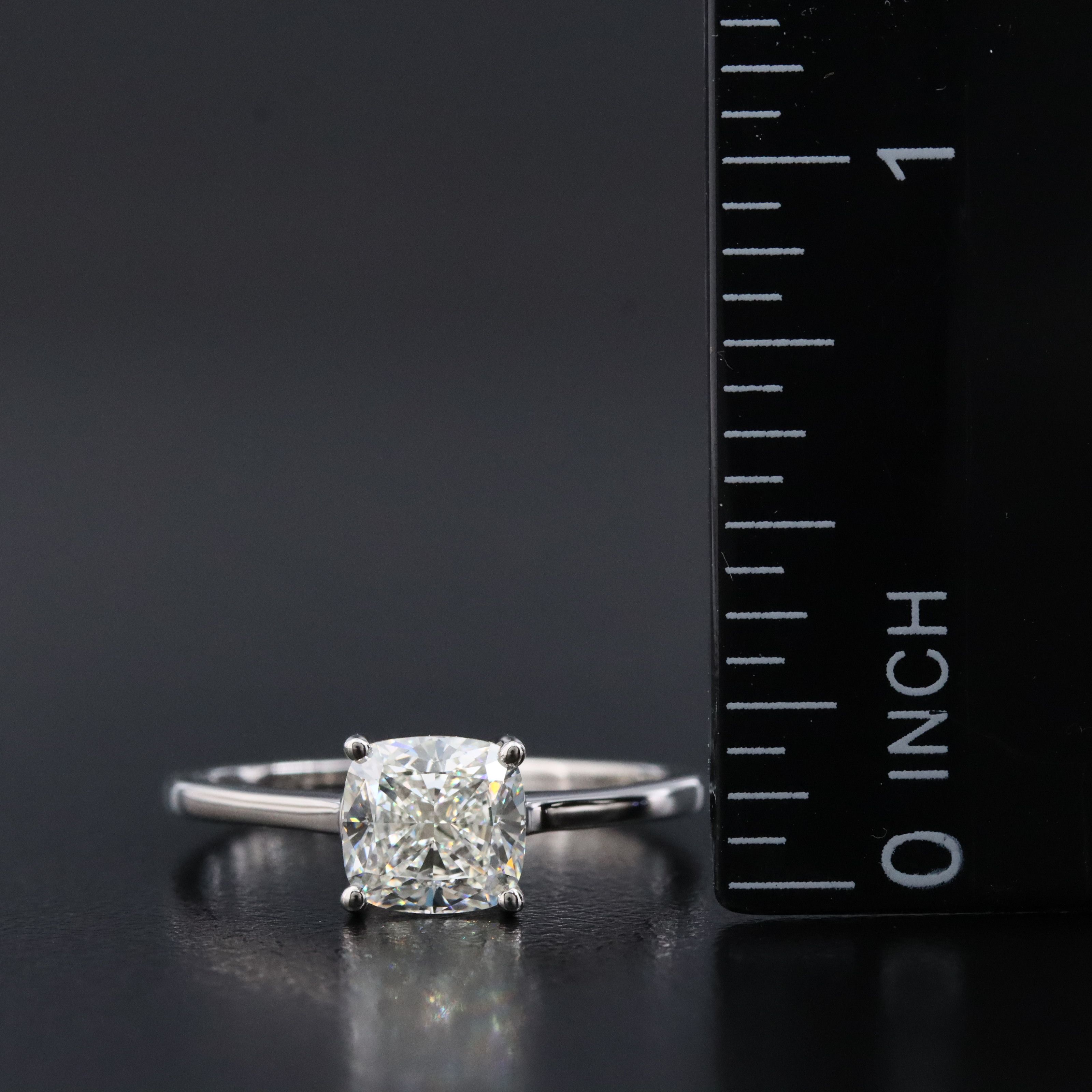 Platinum 1.50 CTW Diamond Solitaire Ring with GIA Report