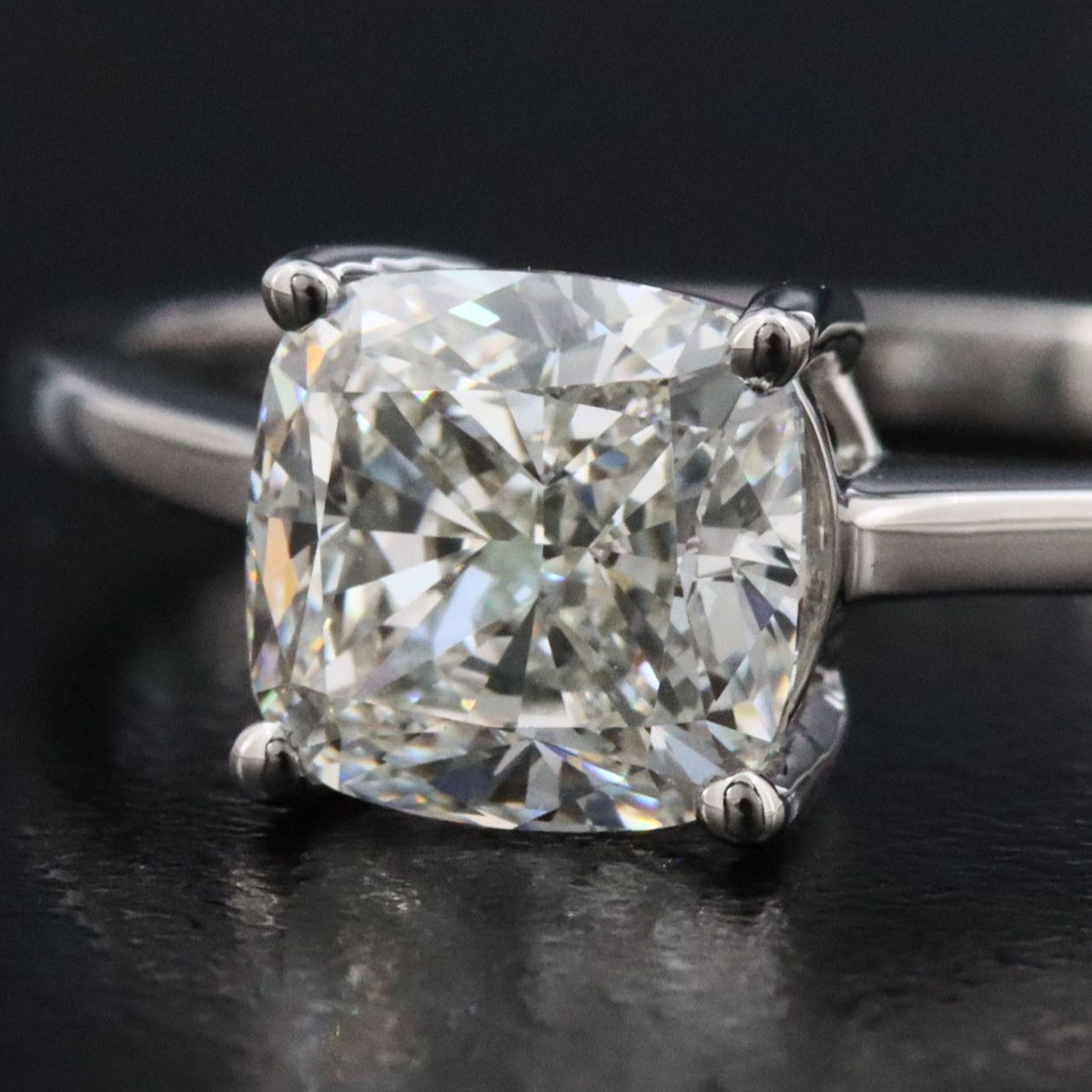 Platinum 1.50 CTW Diamond Solitaire Ring with GIA Report