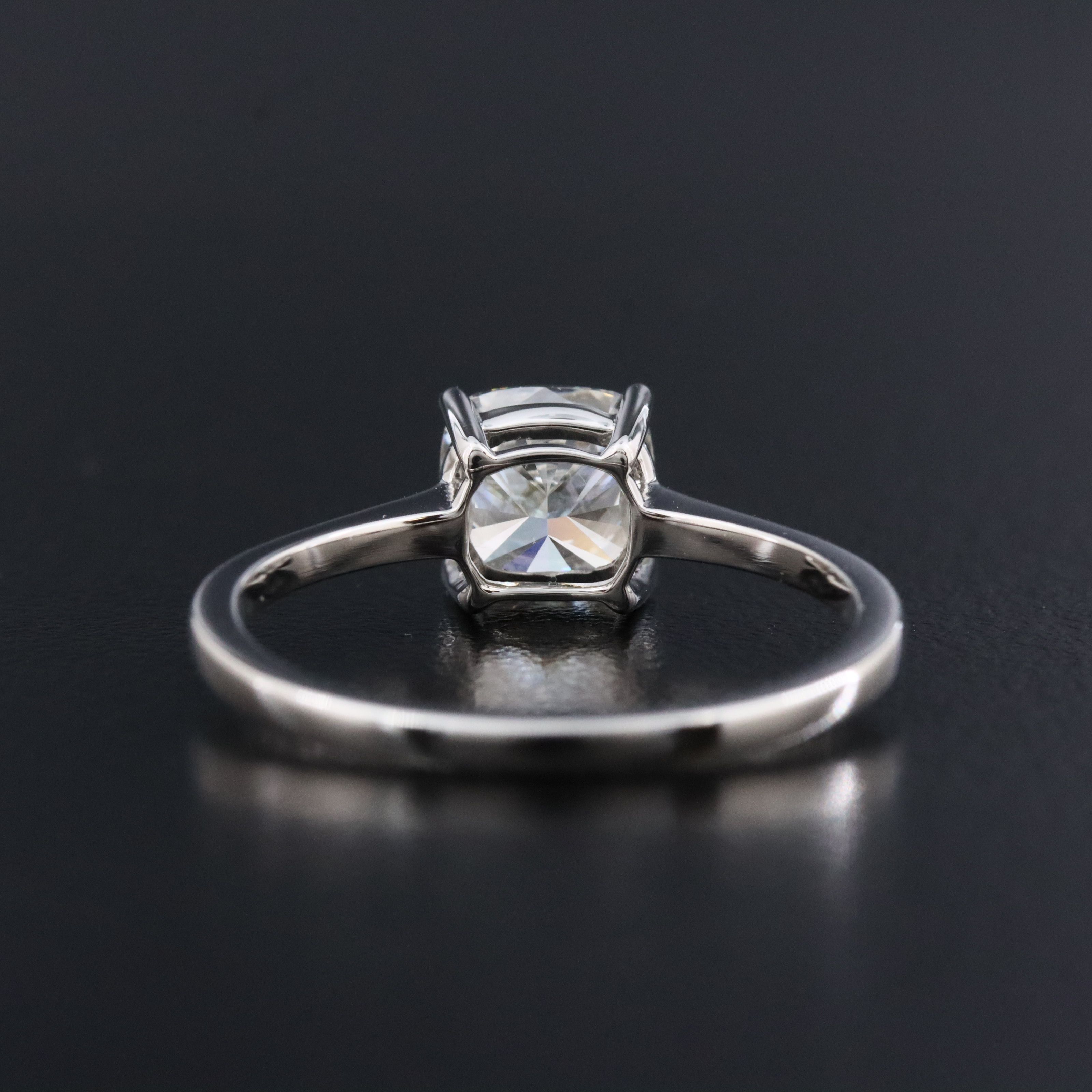 Platinum 1.50 CTW Diamond Solitaire Ring with GIA Report