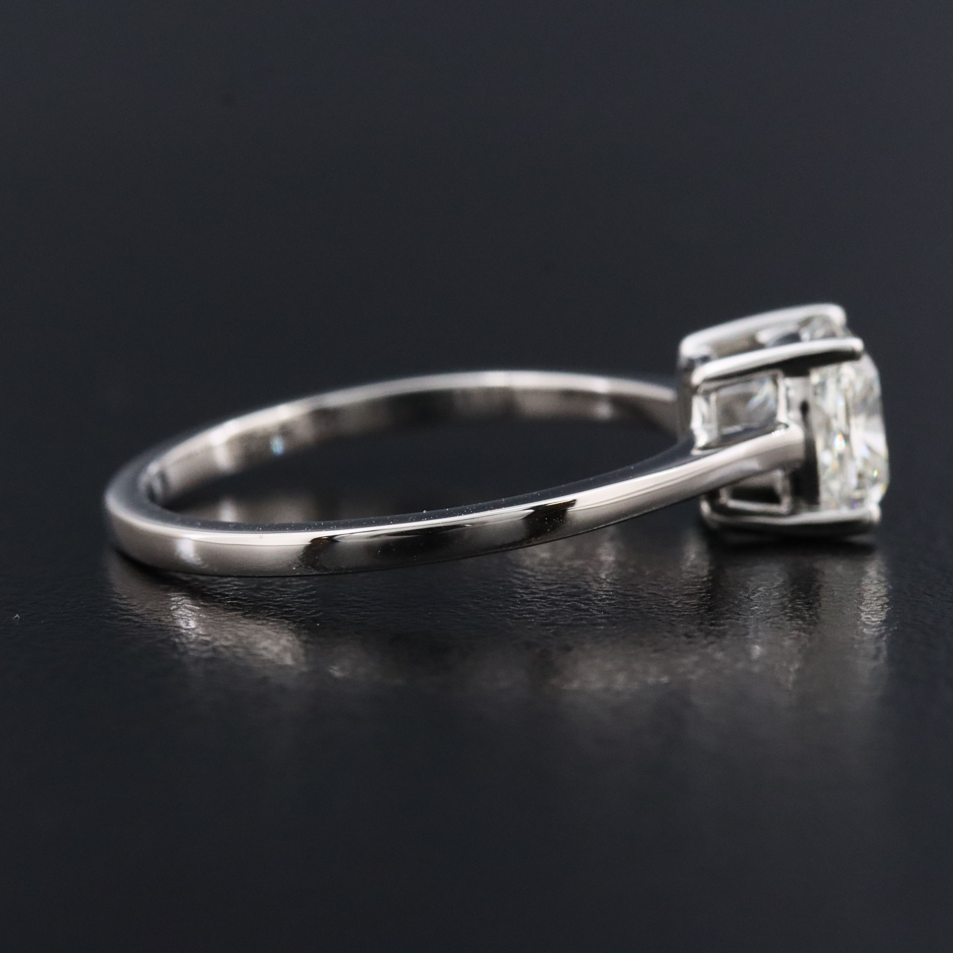 Platinum 1.50 CTW Diamond Solitaire Ring with GIA Report