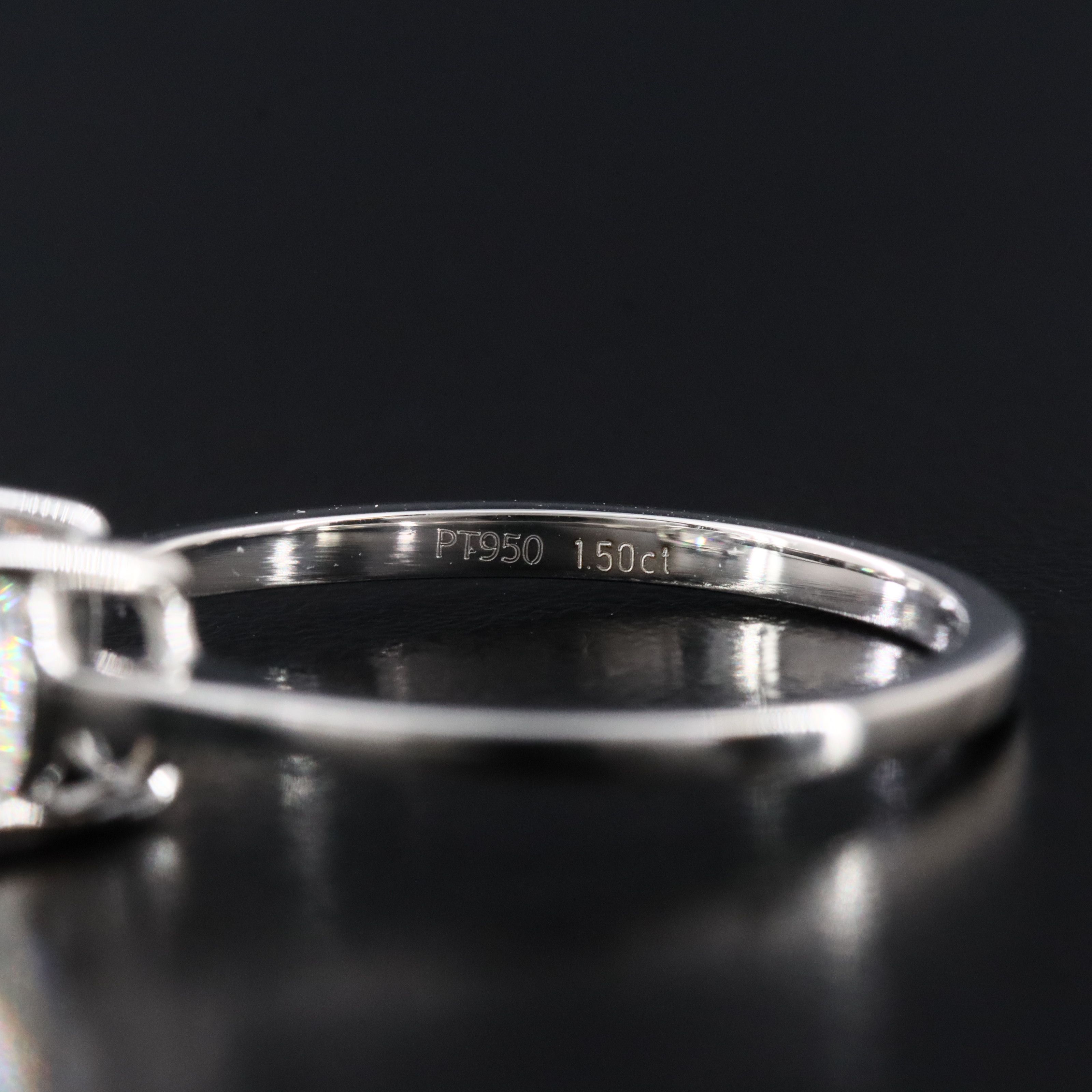 Platinum 1.50 CTW Diamond Solitaire Ring with GIA Report