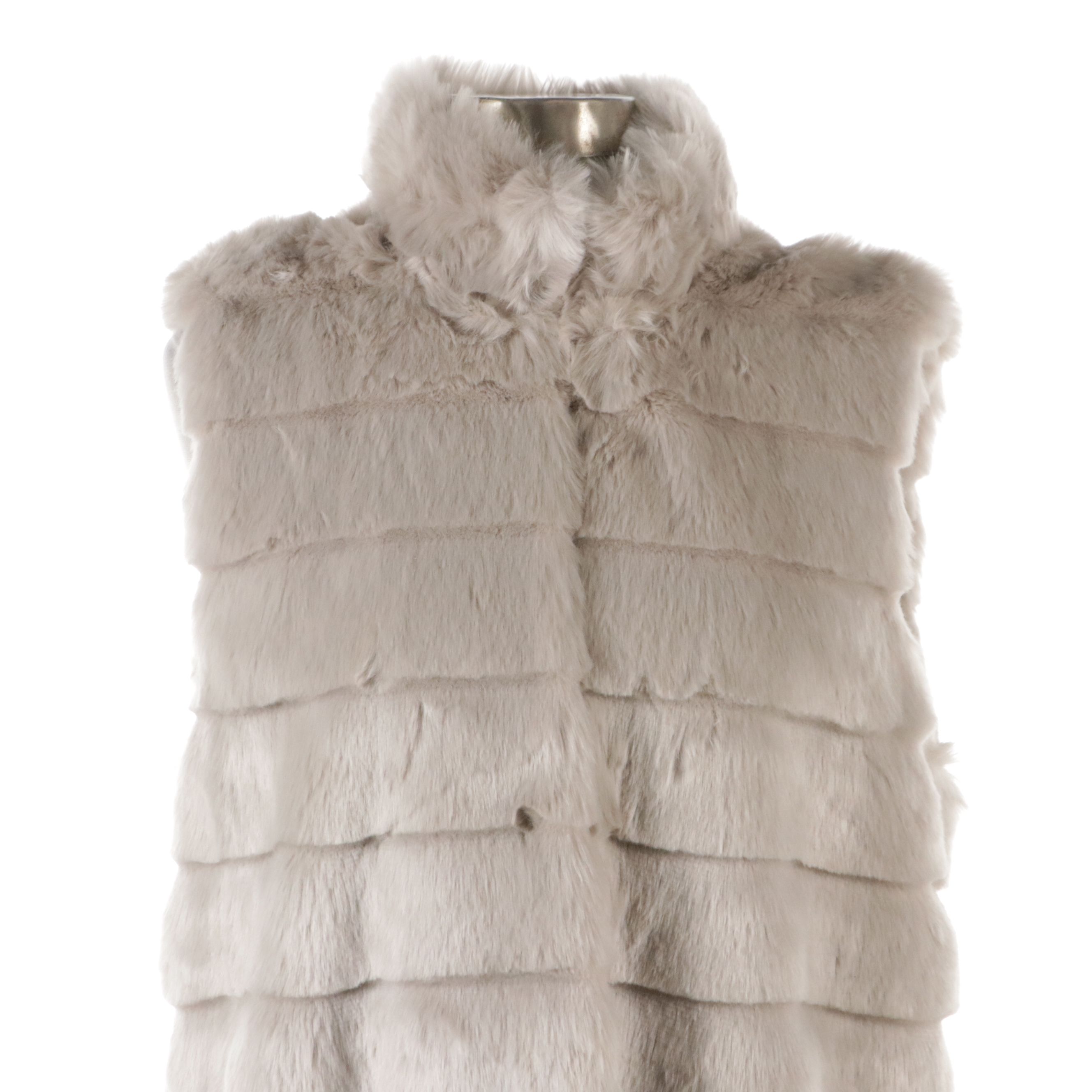 Talbots and Lisa International Faux Fur Vests