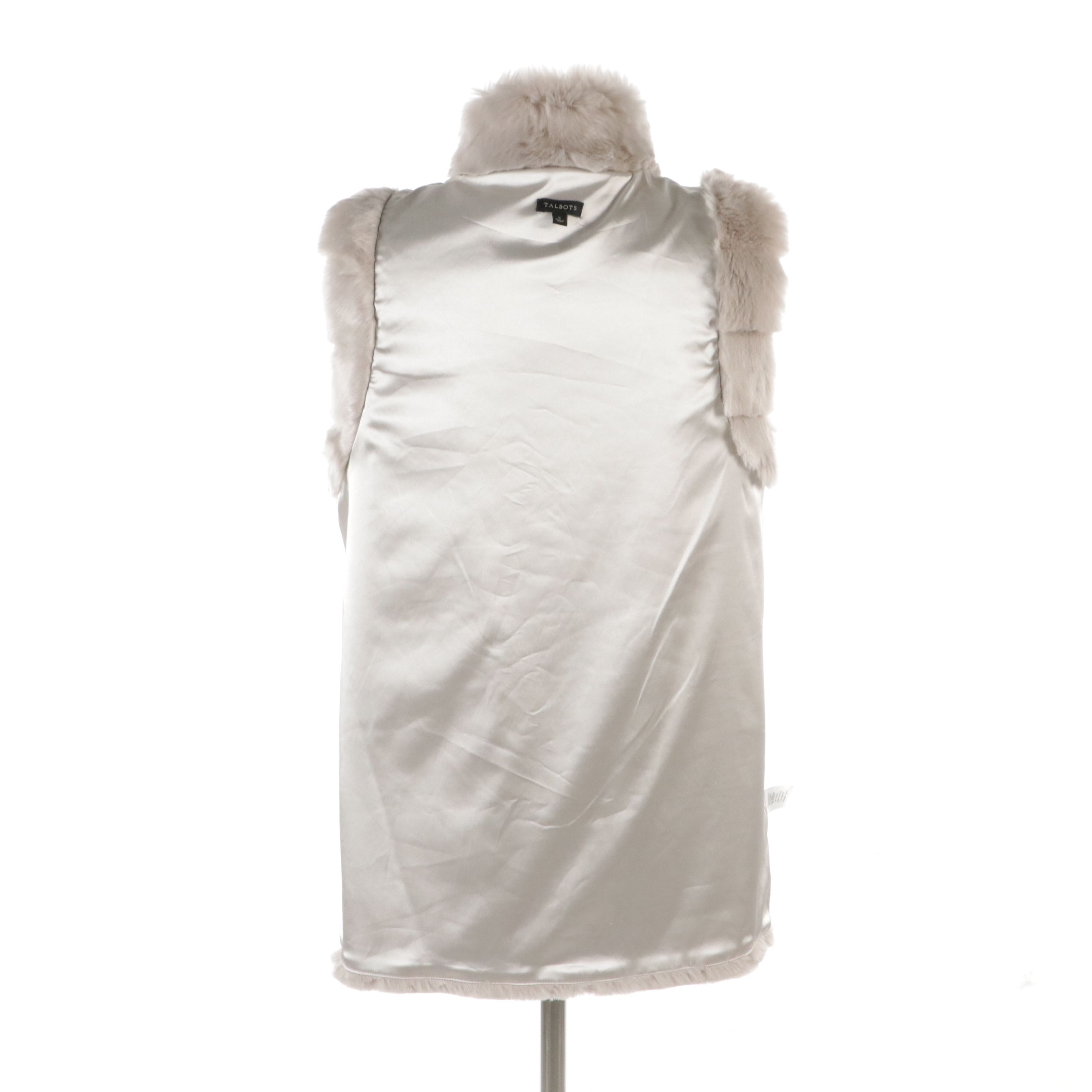 Talbots and Lisa International Faux Fur Vests