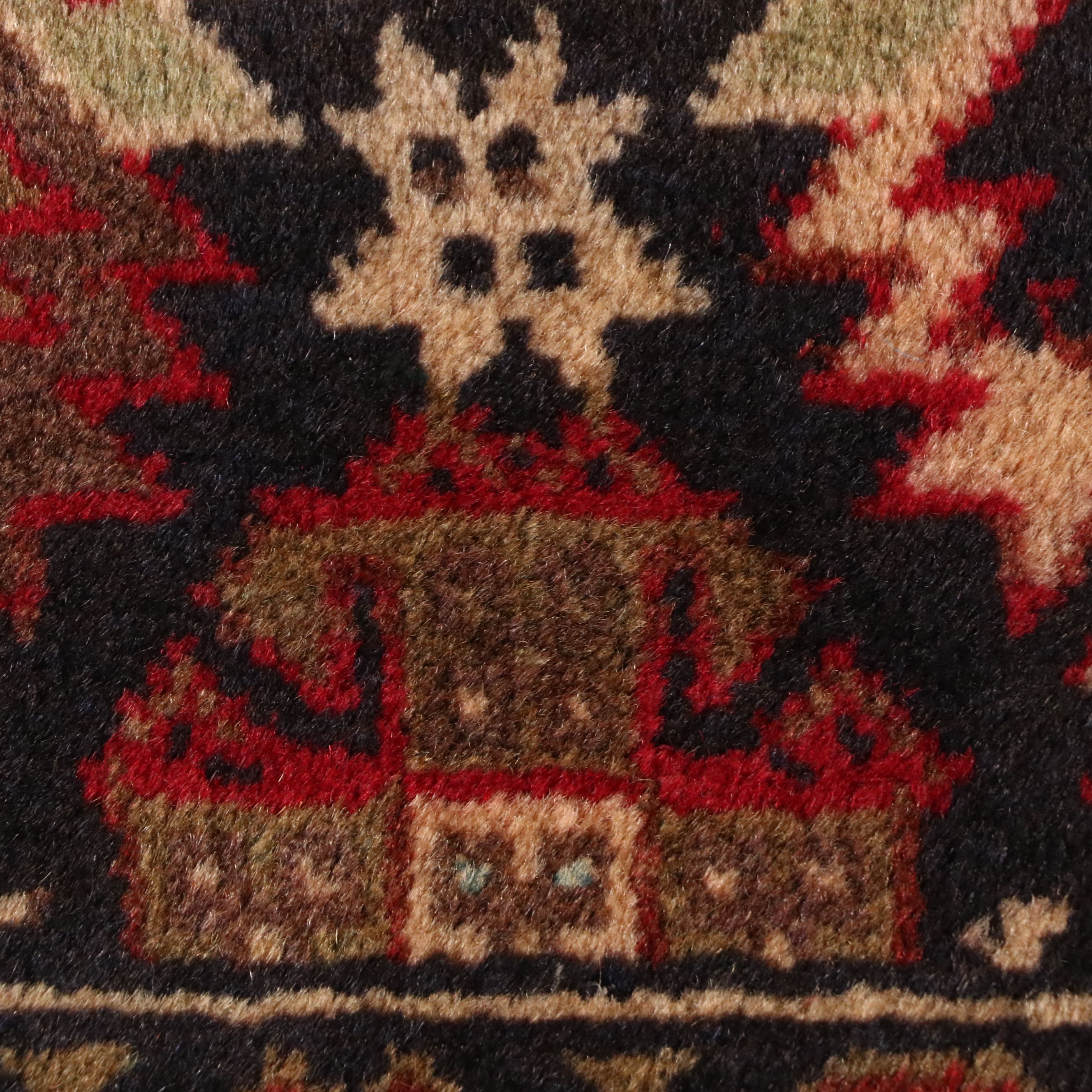 2'10 x 4'8 Hand-Knotted Afghan Baluch Accent Rug