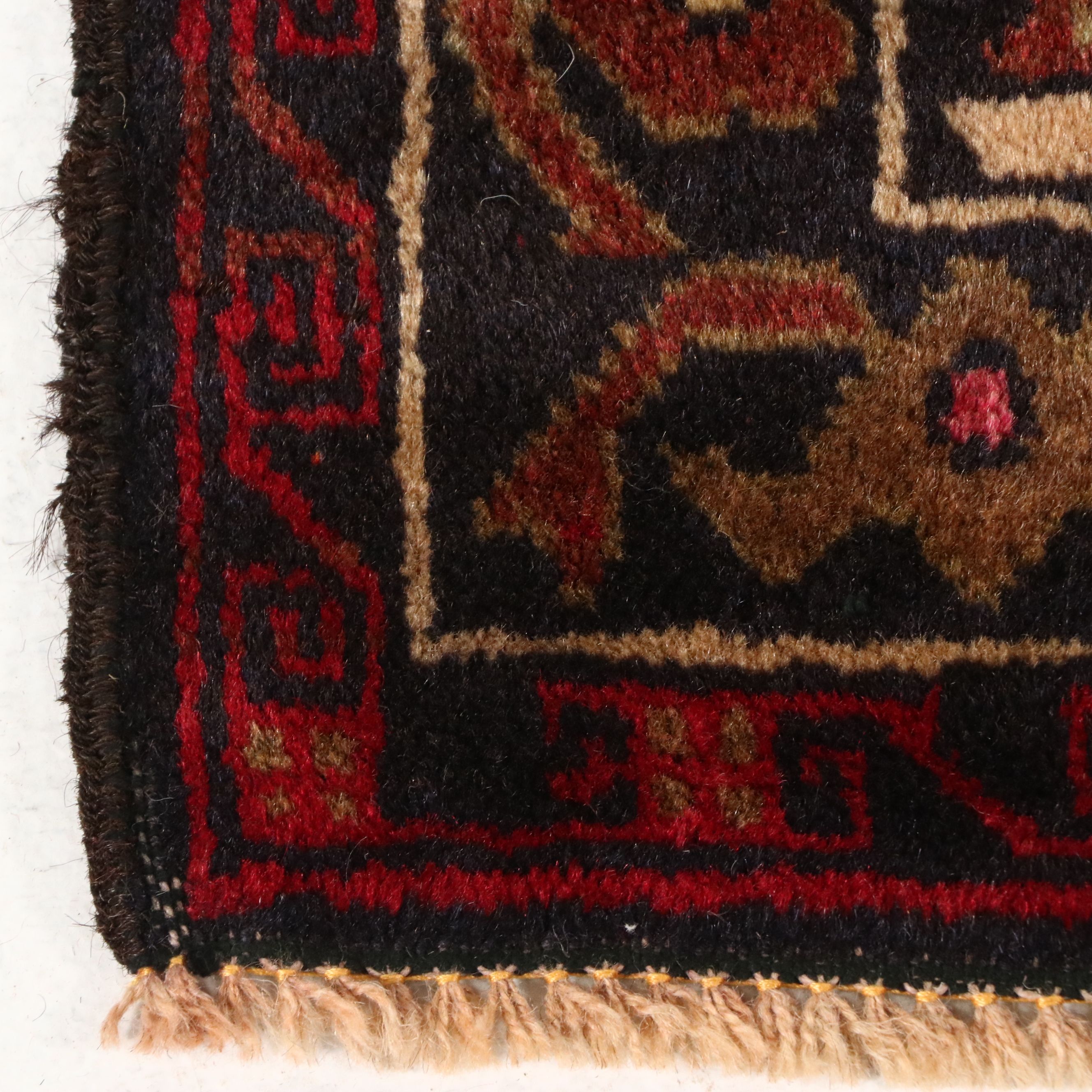 2'10 x 4'8 Hand-Knotted Afghan Baluch Accent Rug