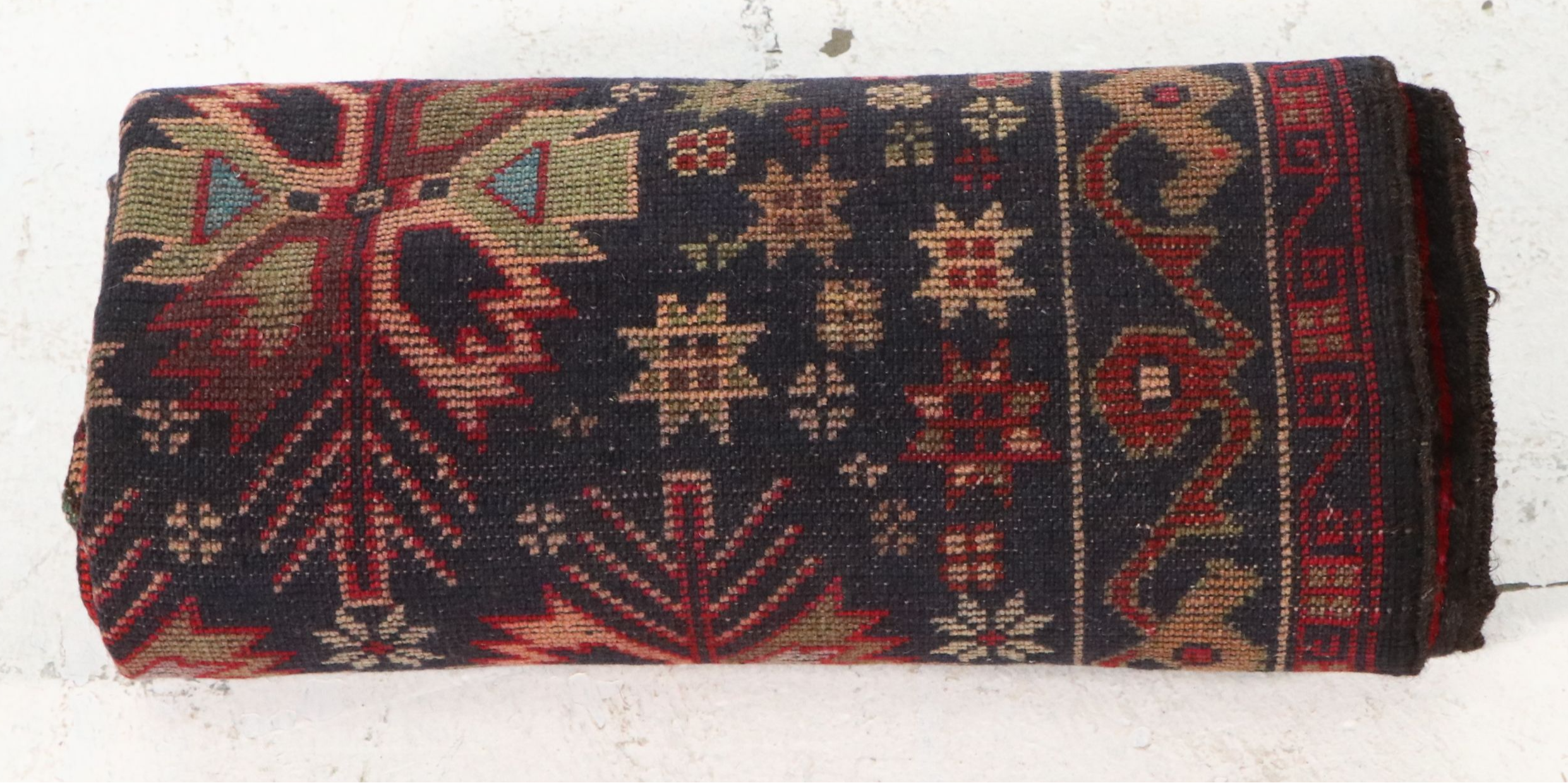 2'10 x 4'8 Hand-Knotted Afghan Baluch Accent Rug
