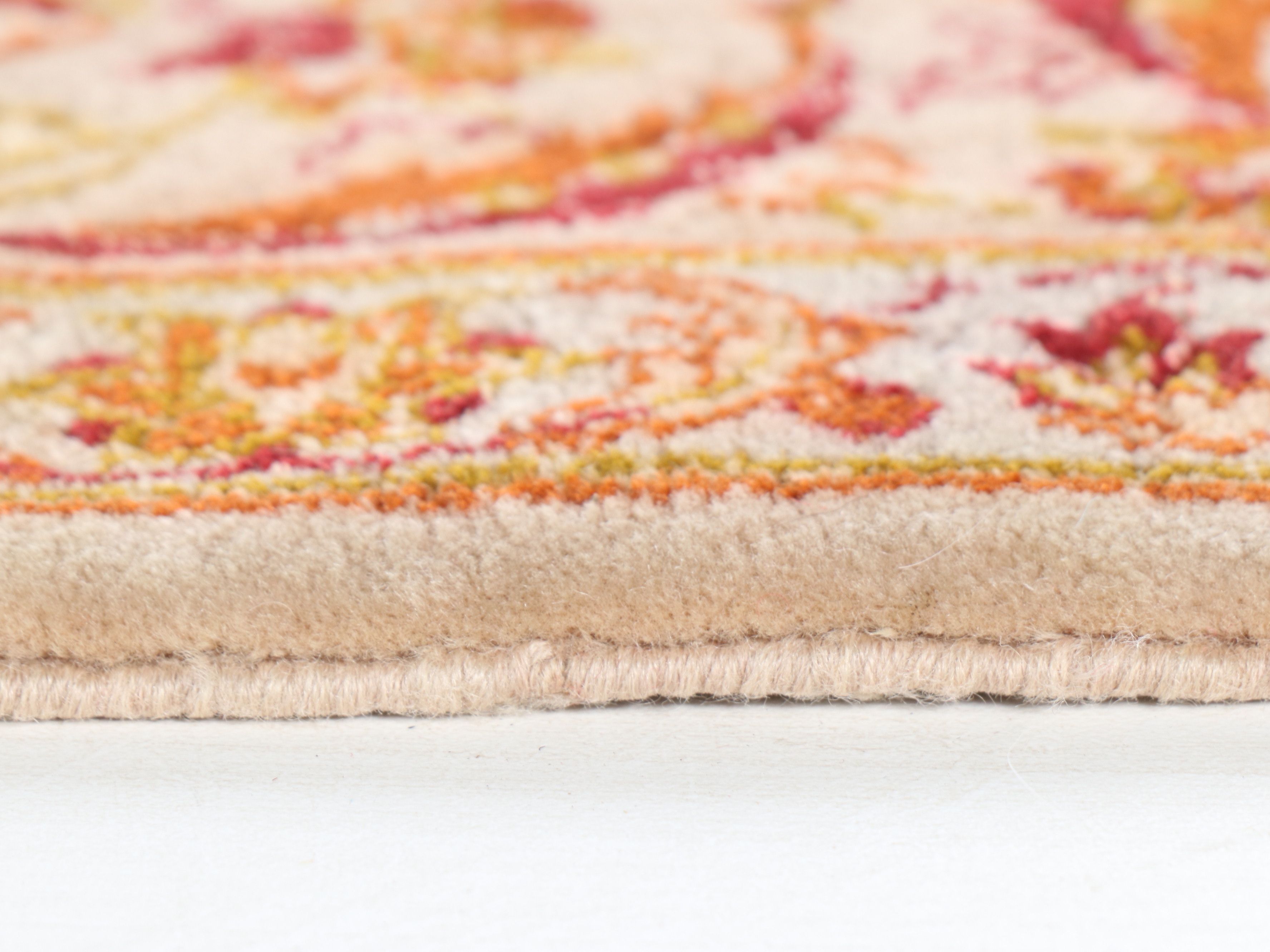 3'6 x 5'10 Hand-Knotted Indo-Persian Kerman Style Area Rug with Silk Highlights