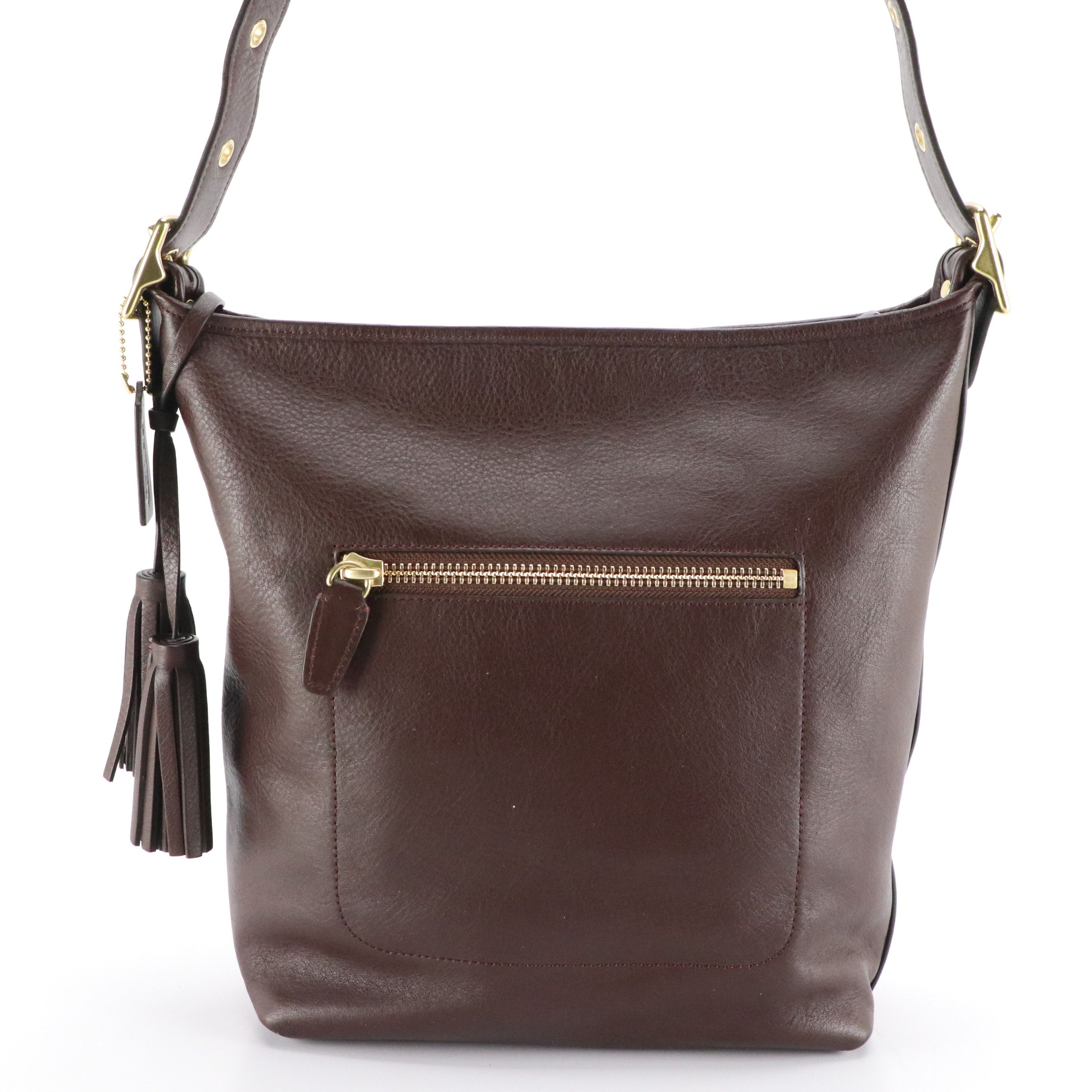 Coach Legacy Tassel Shoulder Duffel 19889 in Brown Leather