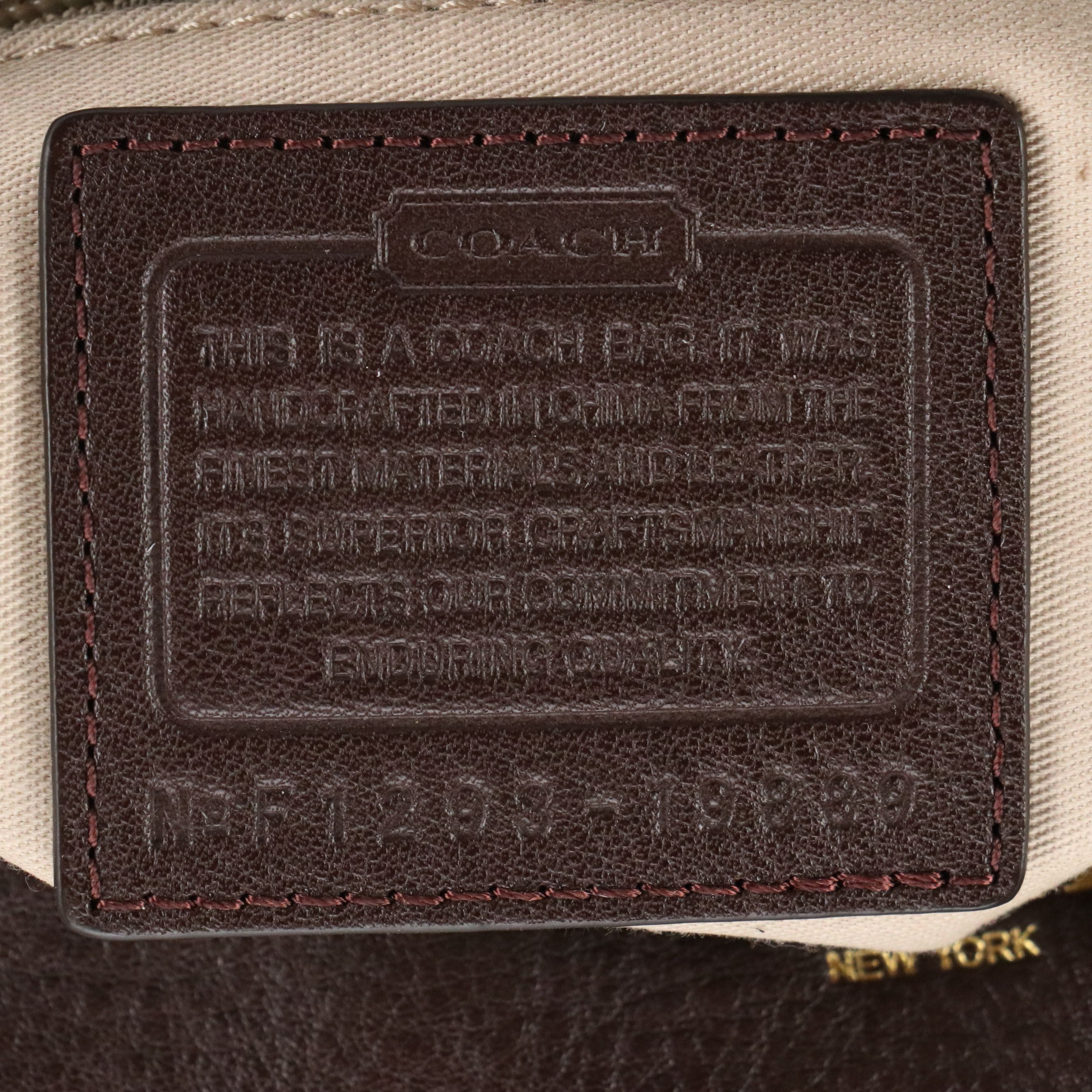 Coach Legacy Tassel Shoulder Duffel 19889 in Brown Leather