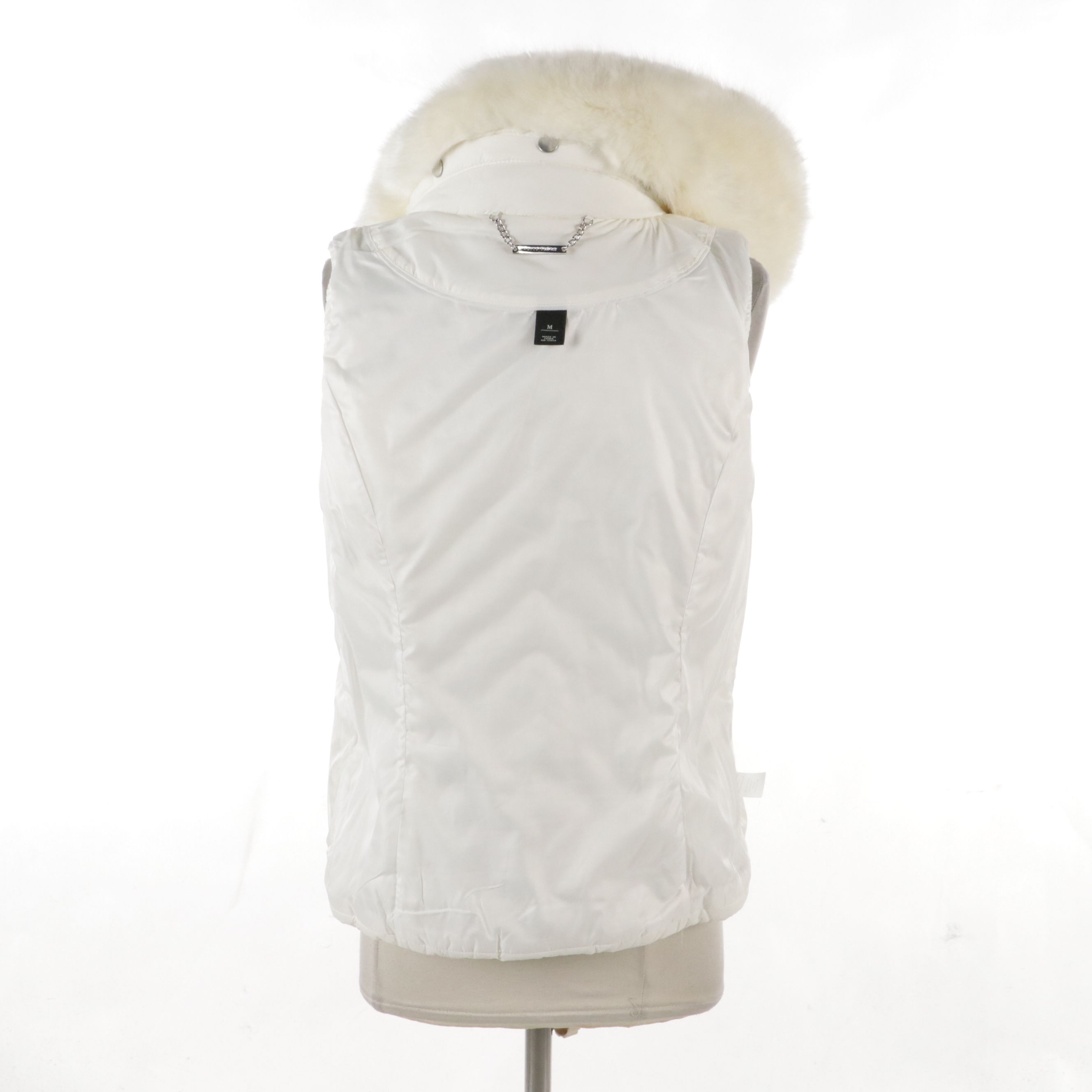 White House Black Market Zip Vest and Vest with Removable Faux Fur Collar