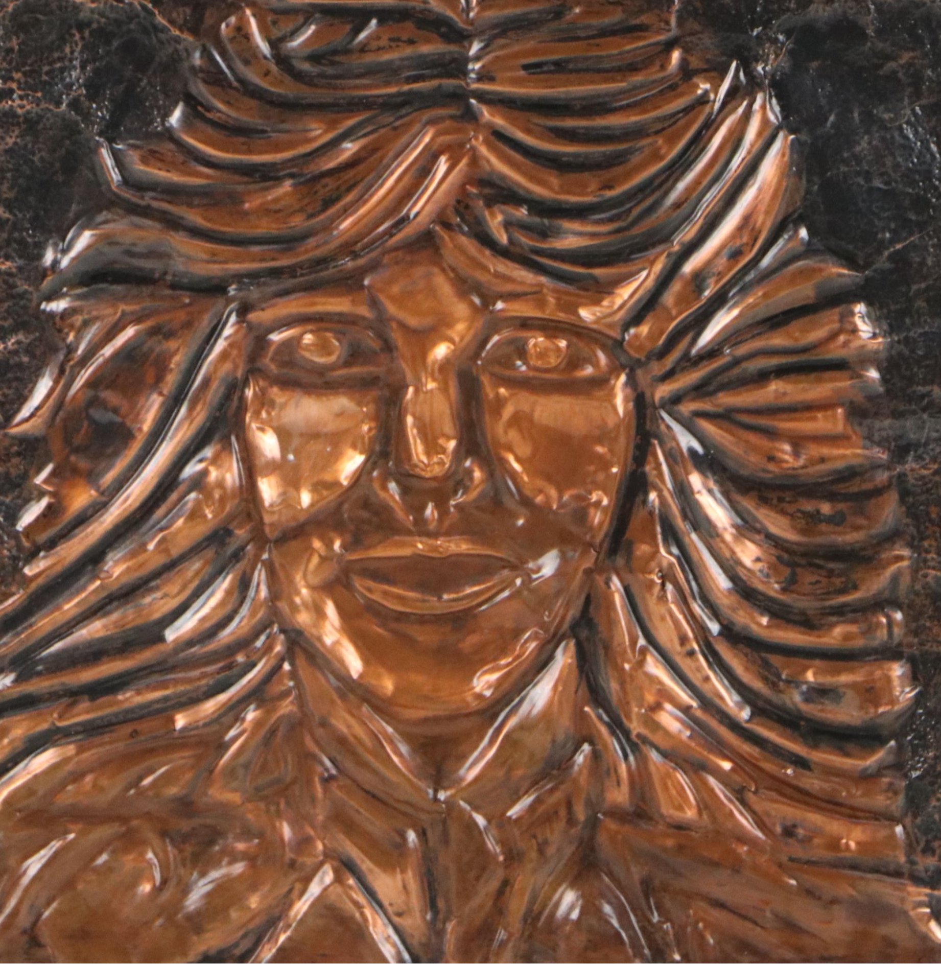 Student Repoussé "Christie Mcauliff" from SCPA, 1980s