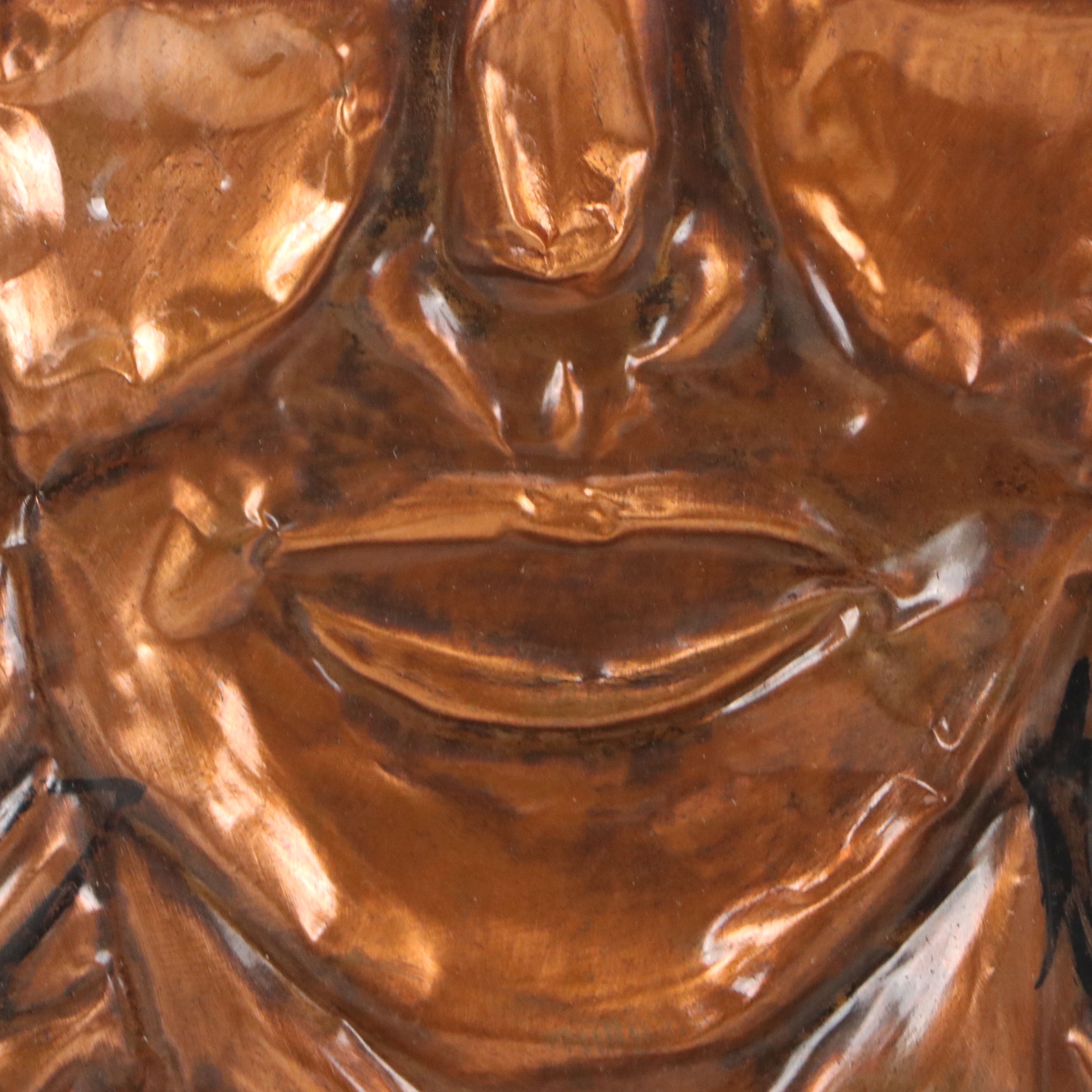 Student Repoussé "Christie Mcauliff" from SCPA, 1980s