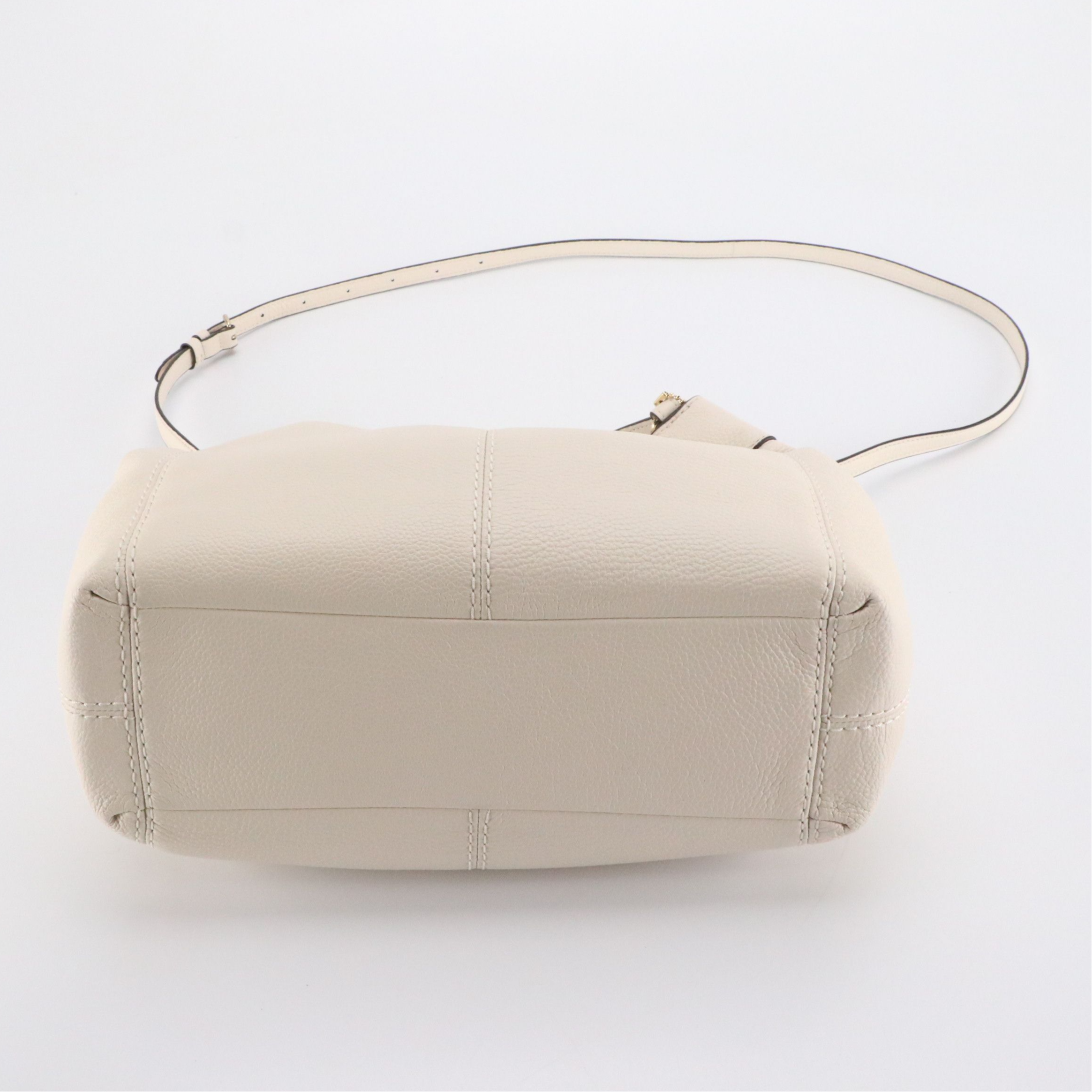 Coach Small Lexy Satchel F23537 in Chalk Pebbled Leather