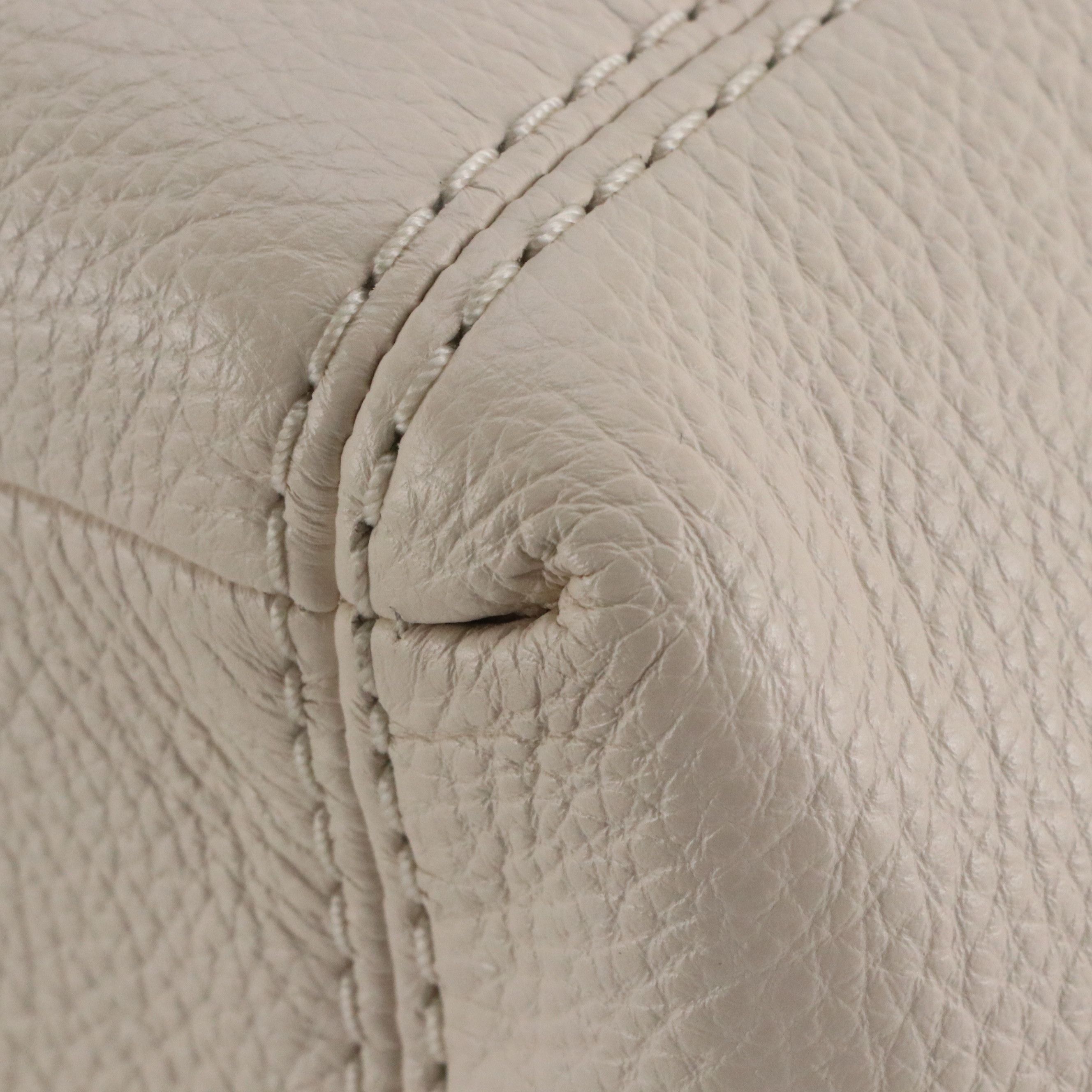 Coach Small Lexy Satchel F23537 in Chalk Pebbled Leather