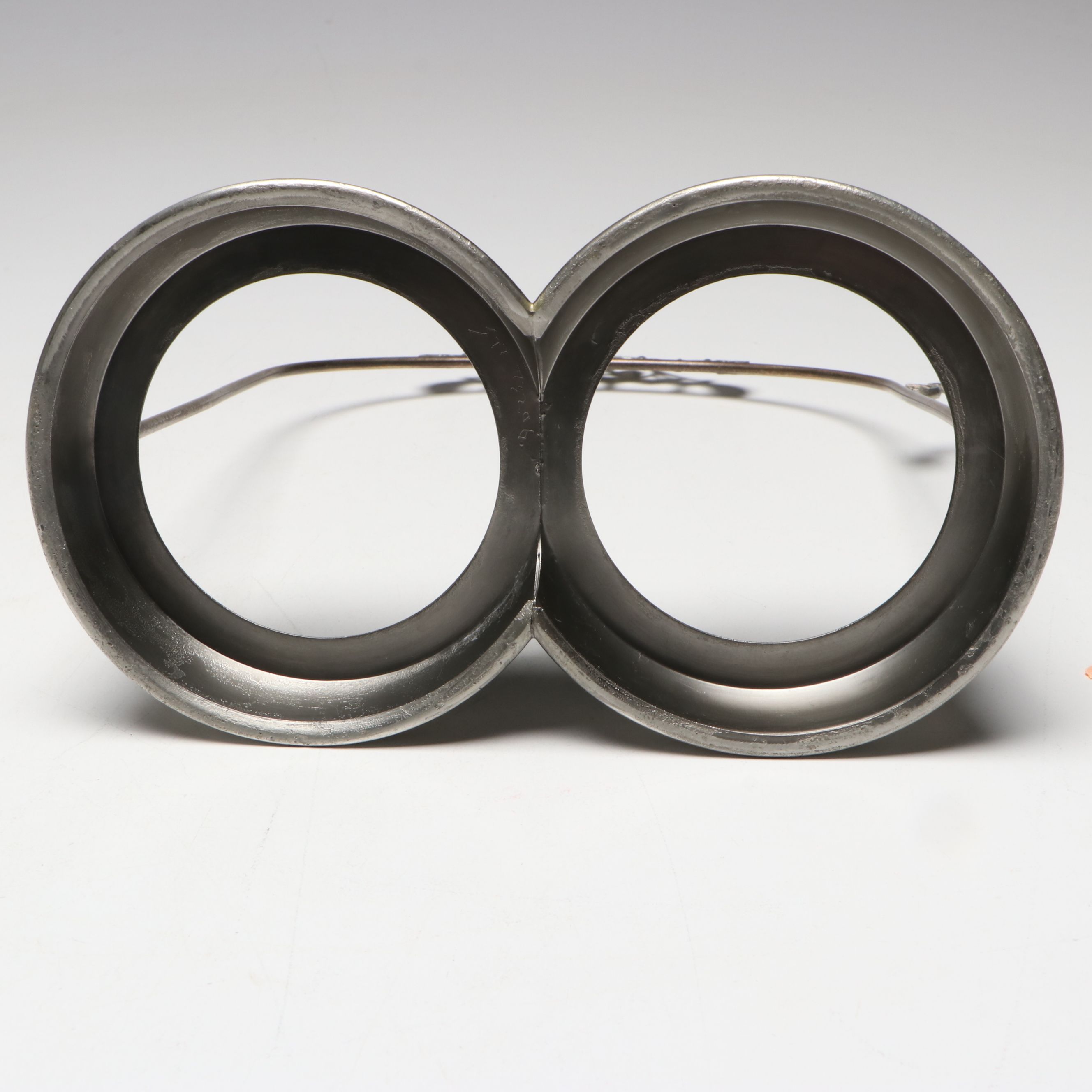 Vintage Victorian Style Etched Glass Double Pickle Castor