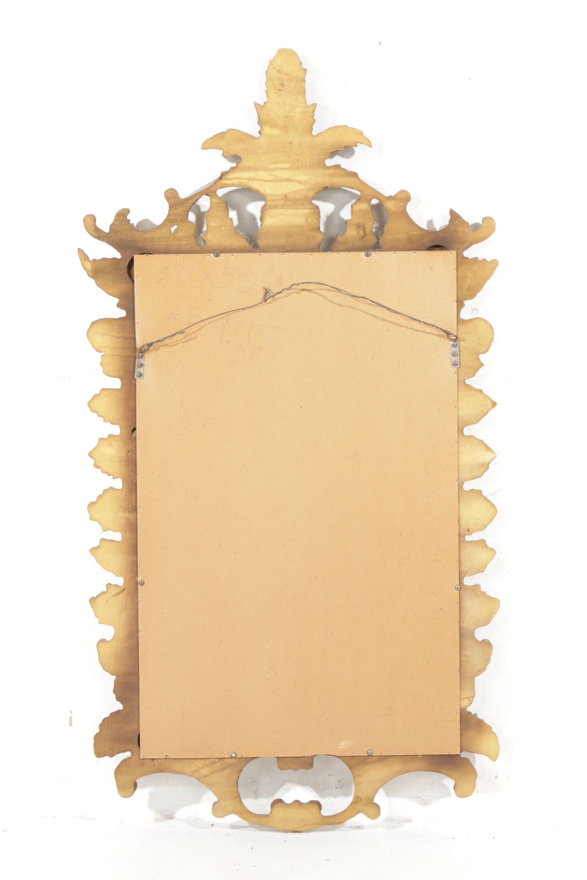 Ornate Rococo Style Giltwood Wall Mount Mirror, 19th/20th Century