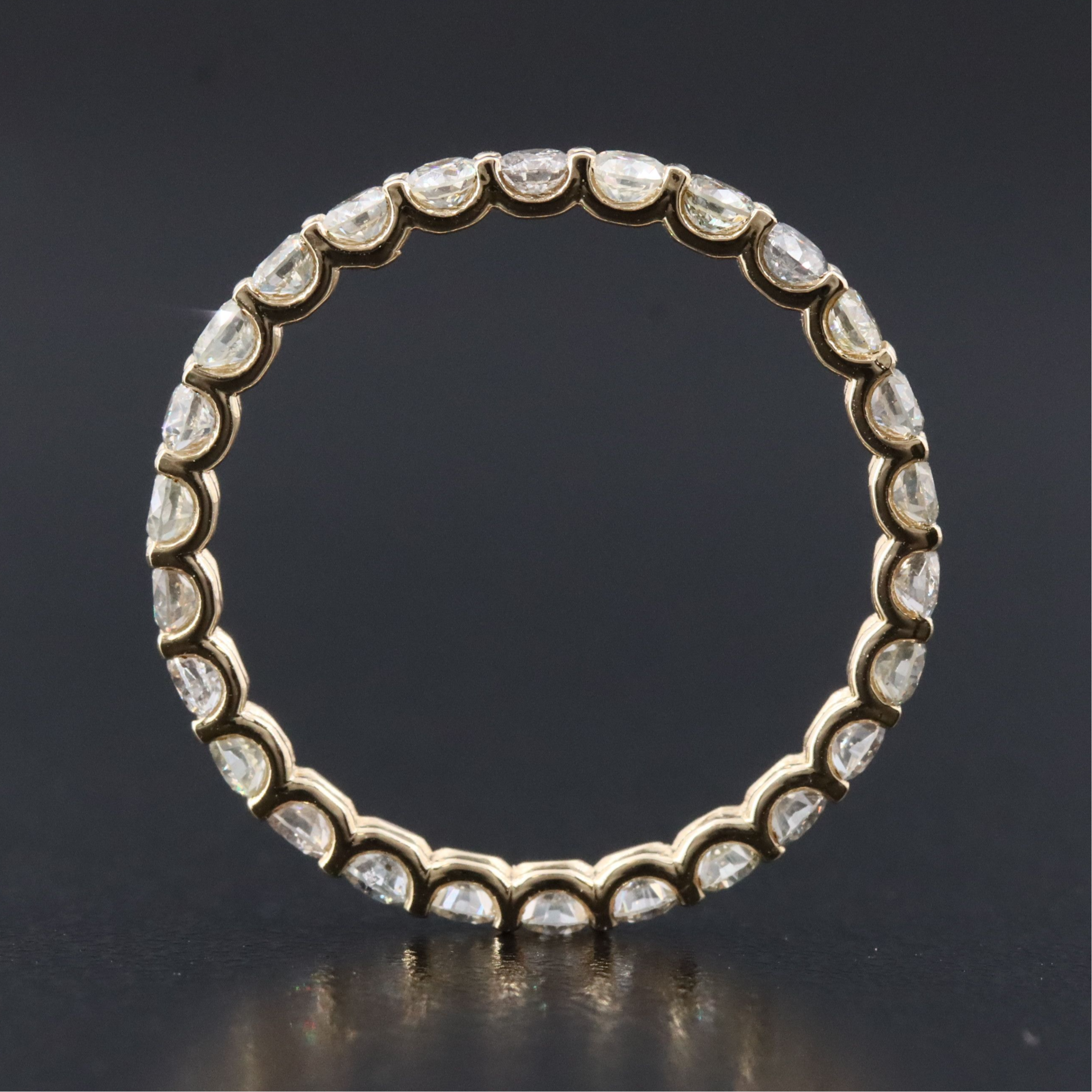 14K 1.33 CTW Fancy Diamond Eternity Band with IGI Jewelry Report