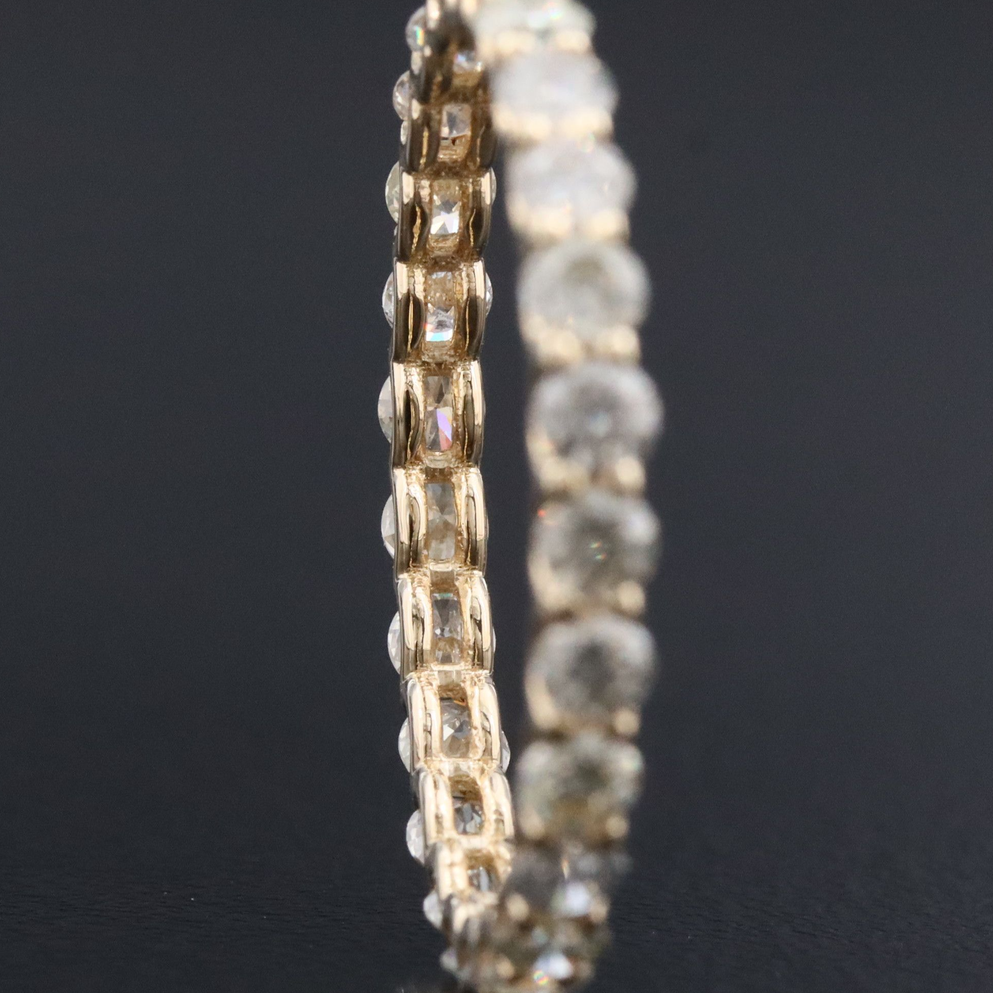 14K 1.33 CTW Fancy Diamond Eternity Band with IGI Jewelry Report