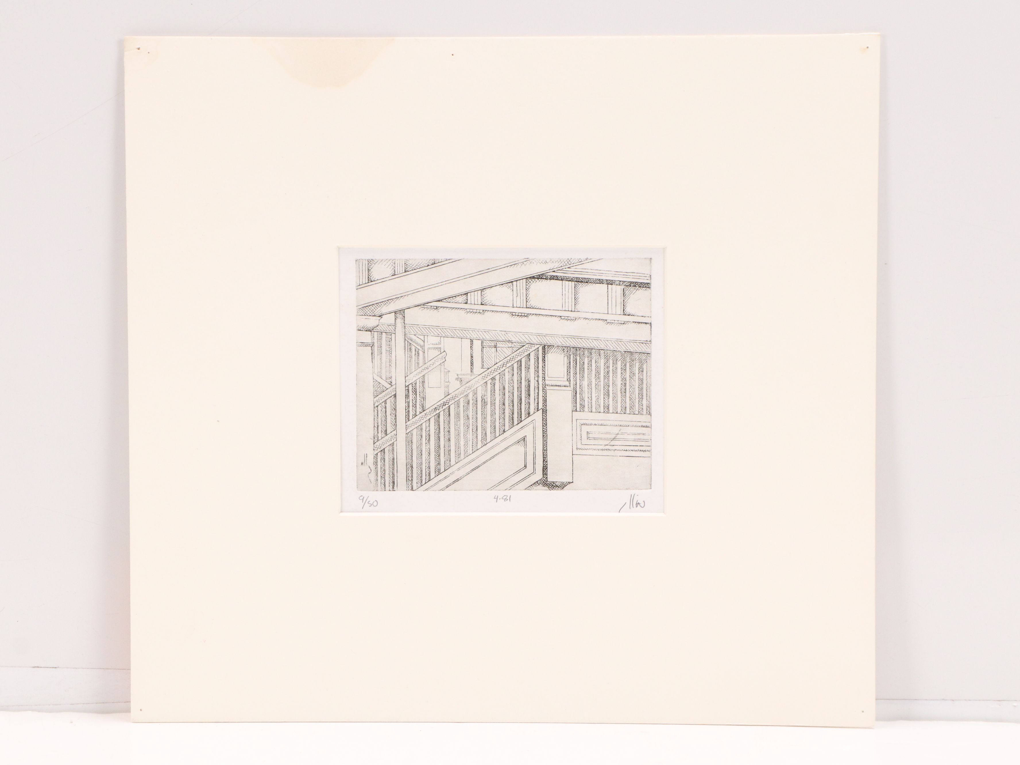 Ethan Tucker and Matt Sullivan Untitled Etchings of Interior Scenes, 1981