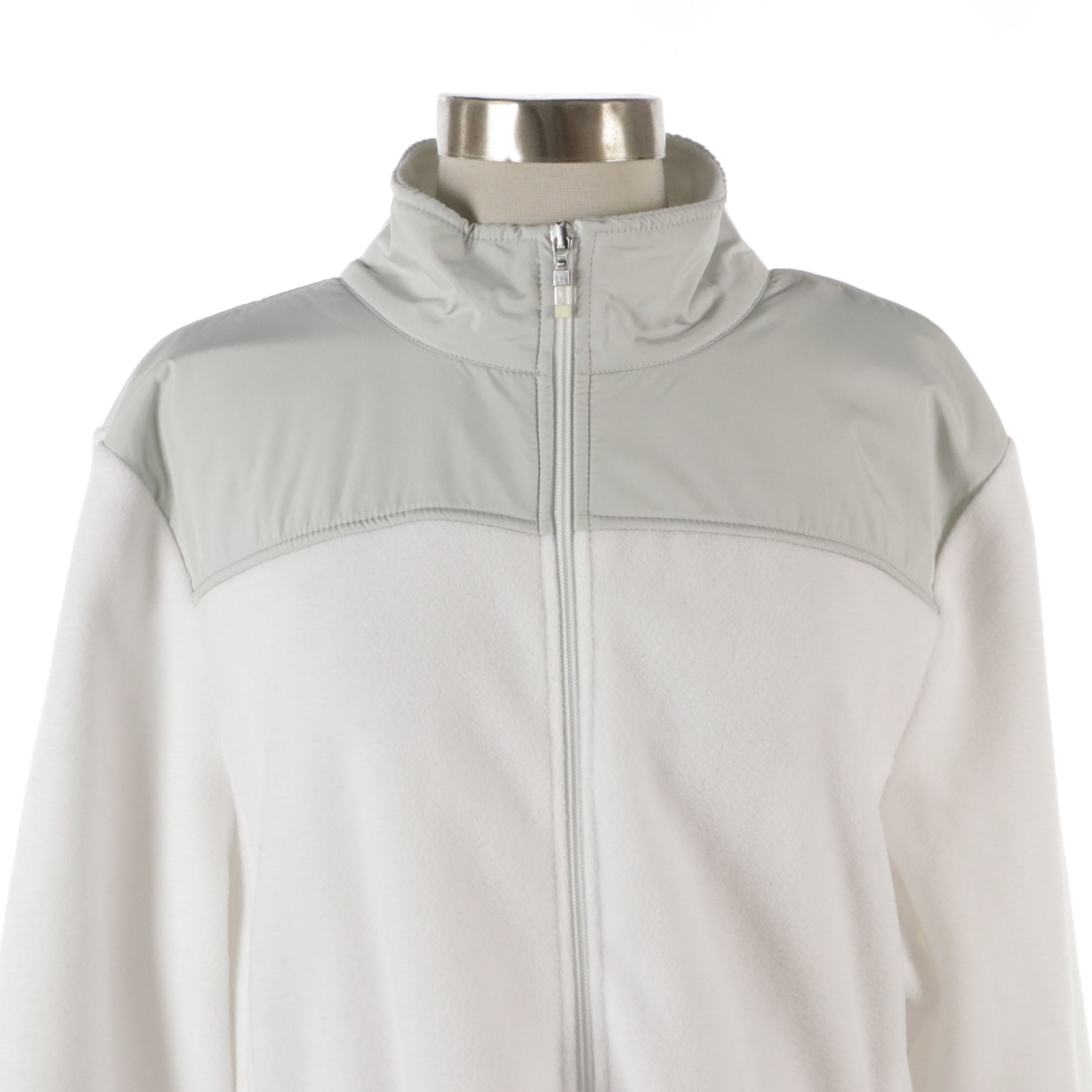 Izod White and Neon Orange Zipper Front Jackets, With Tags