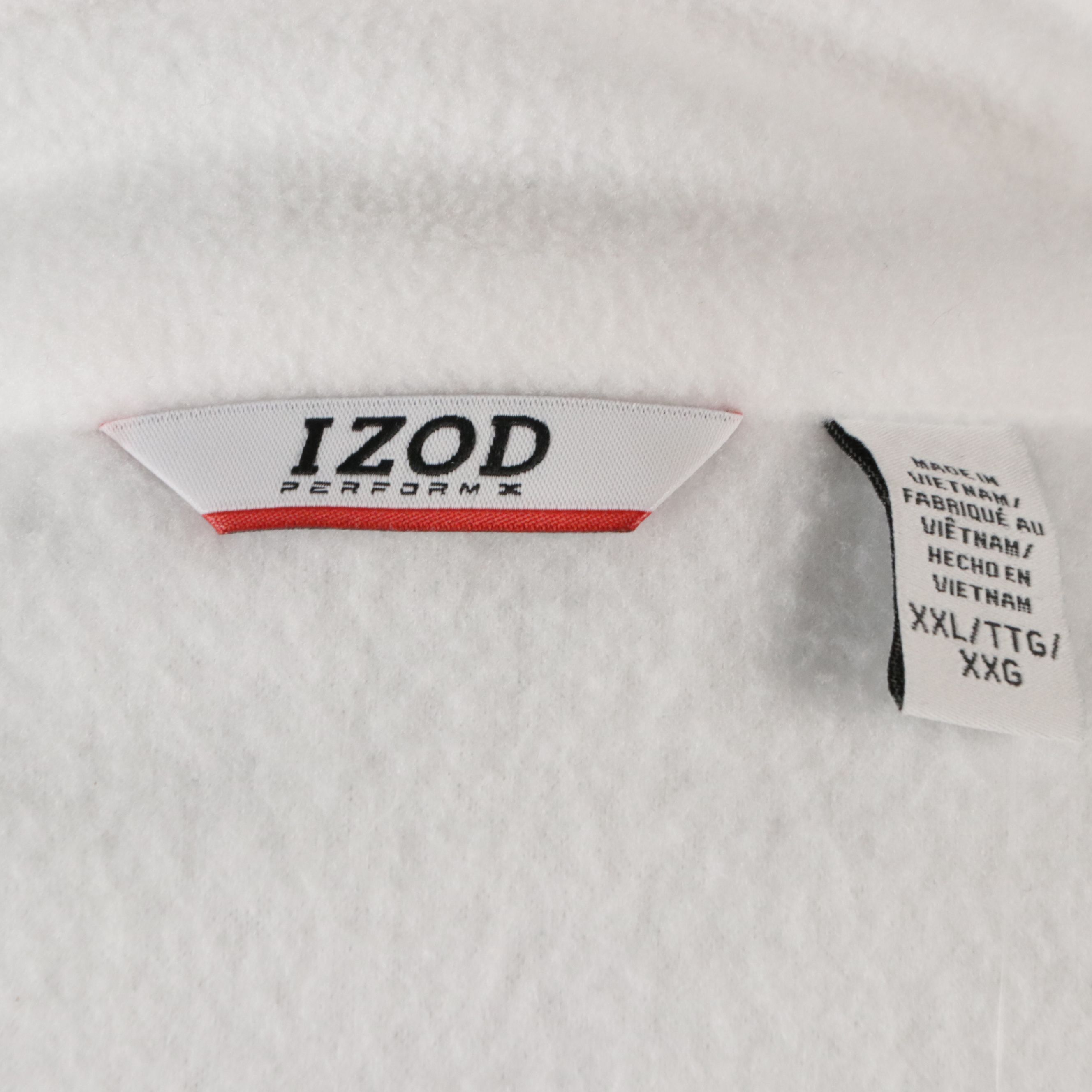 Izod White and Neon Orange Zipper Front Jackets, With Tags