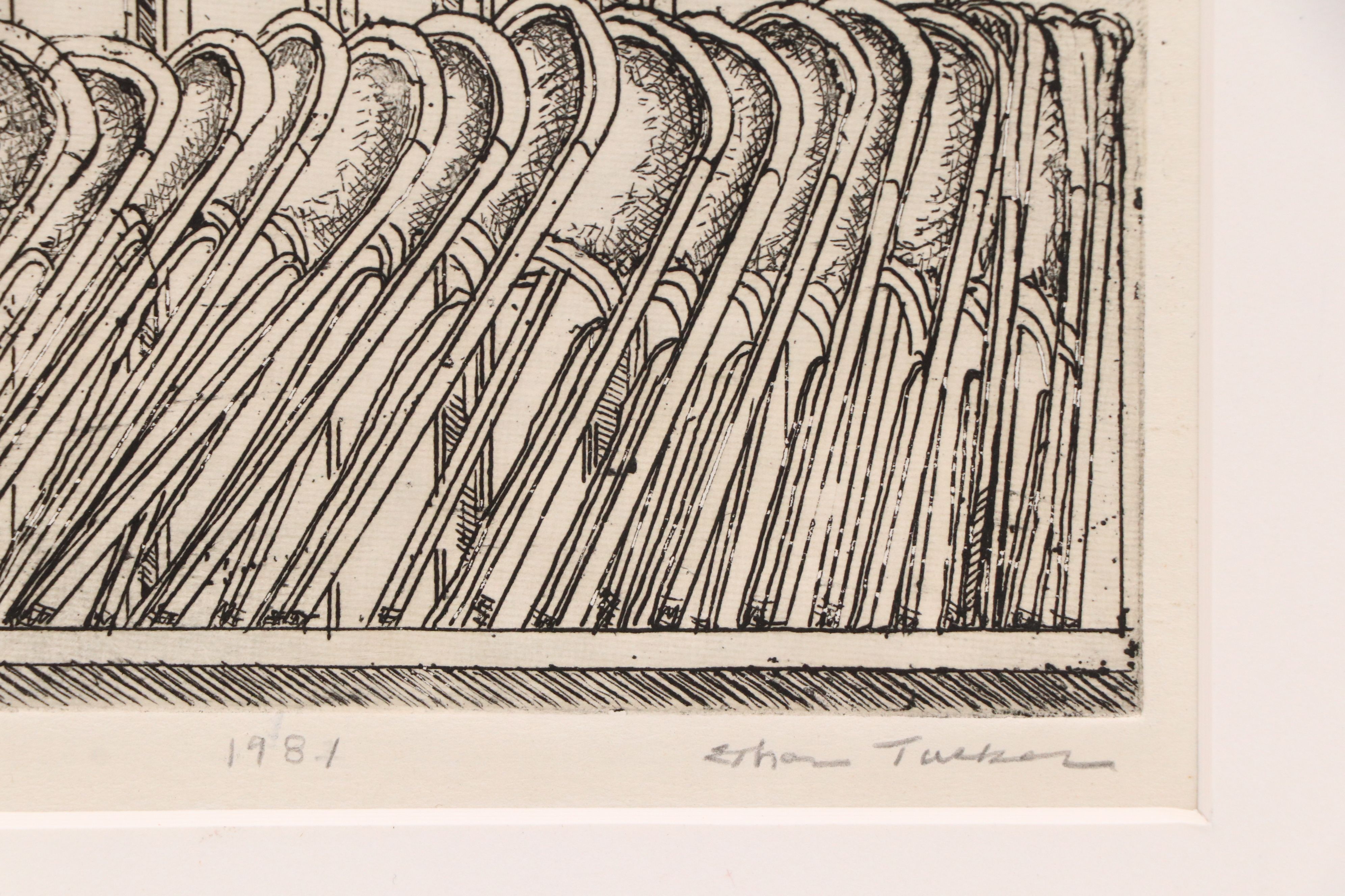 Ethan Tucker and Matt Sullivan Untitled Etchings of Interior Scenes, 1981