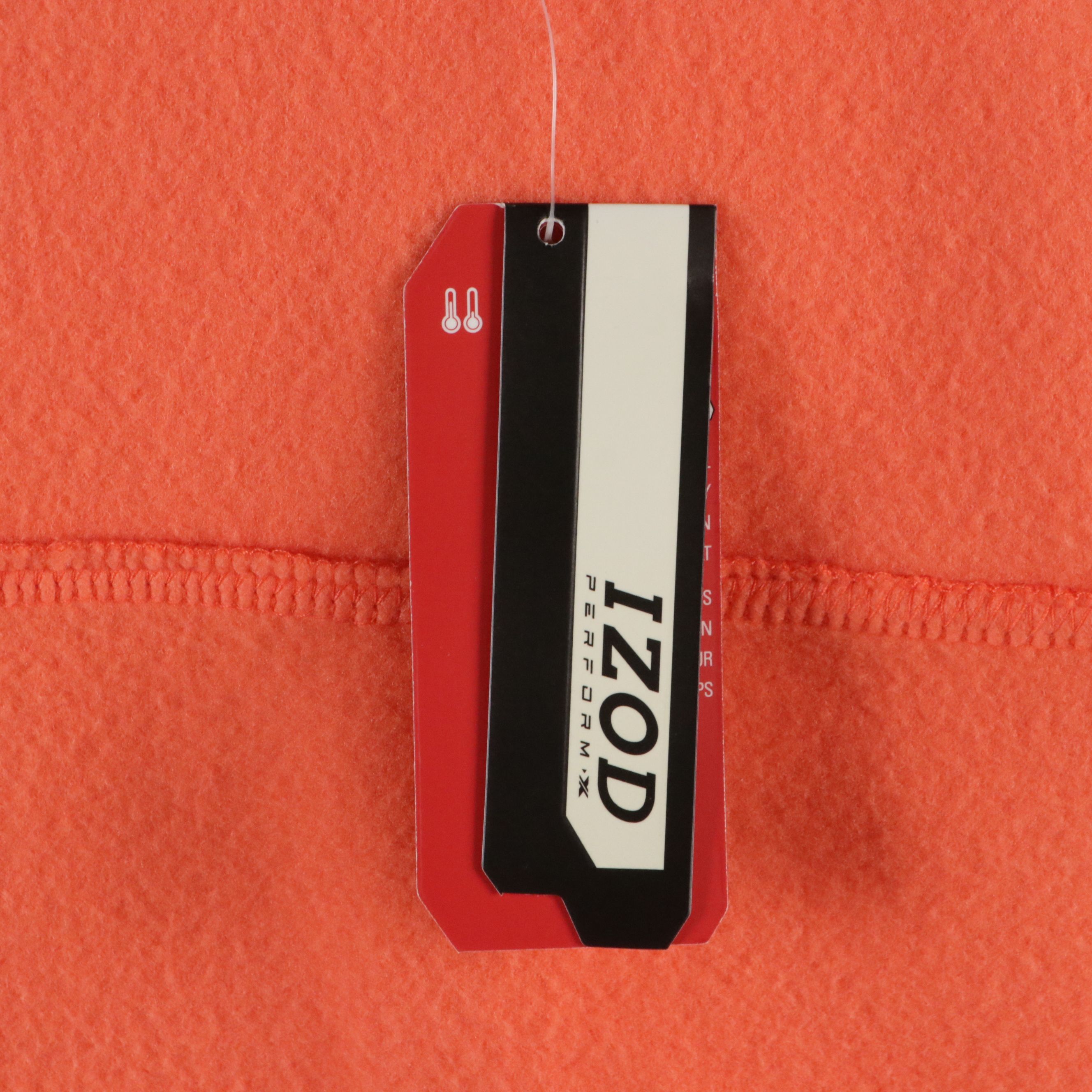 Izod White and Neon Orange Zipper Front Jackets, With Tags