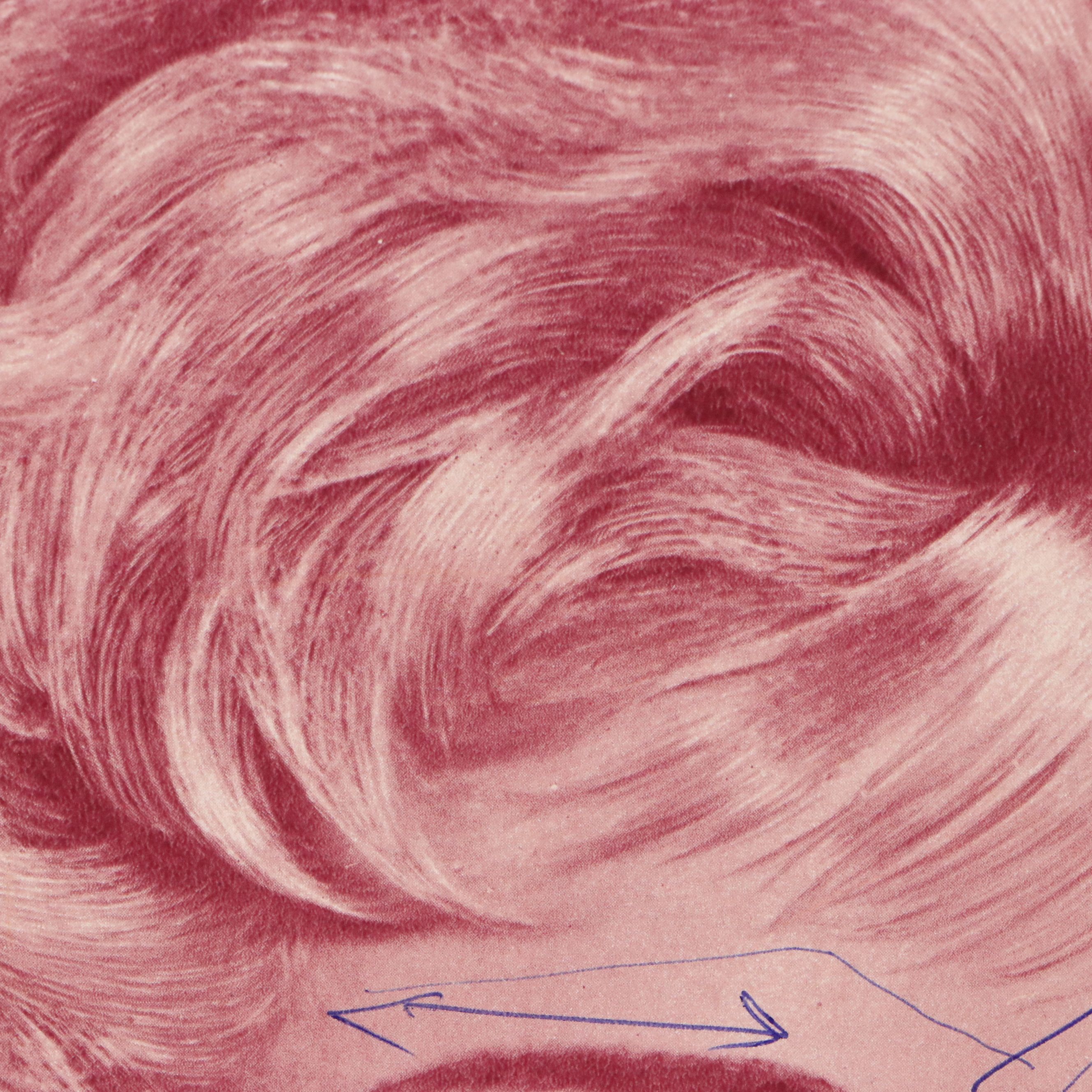 "Wispy Whirls" Halftone Magazine Advertisement Fragment, 20th Century