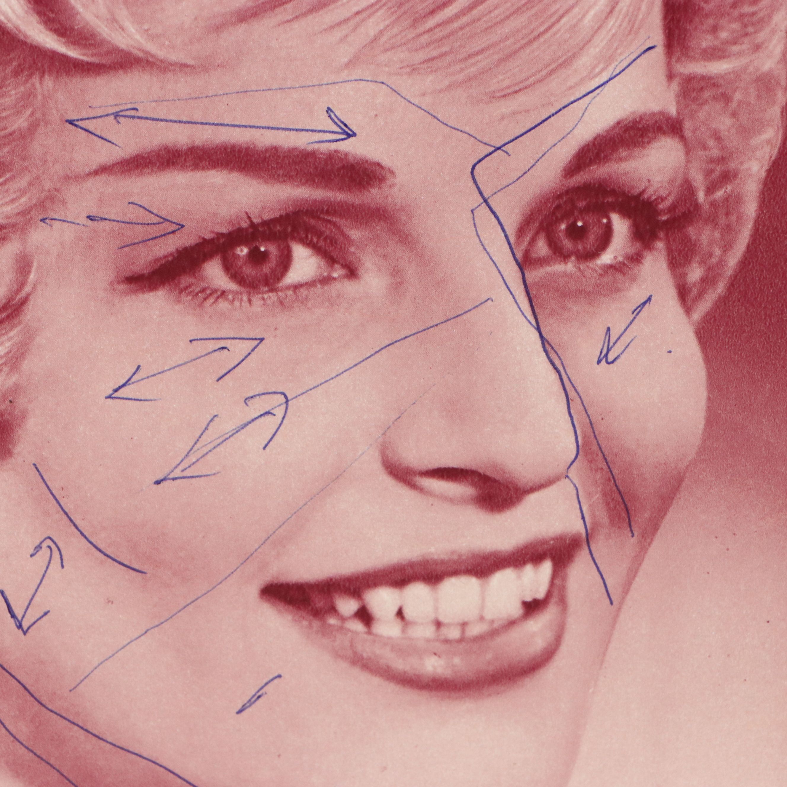 "Wispy Whirls" Halftone Magazine Advertisement Fragment, 20th Century