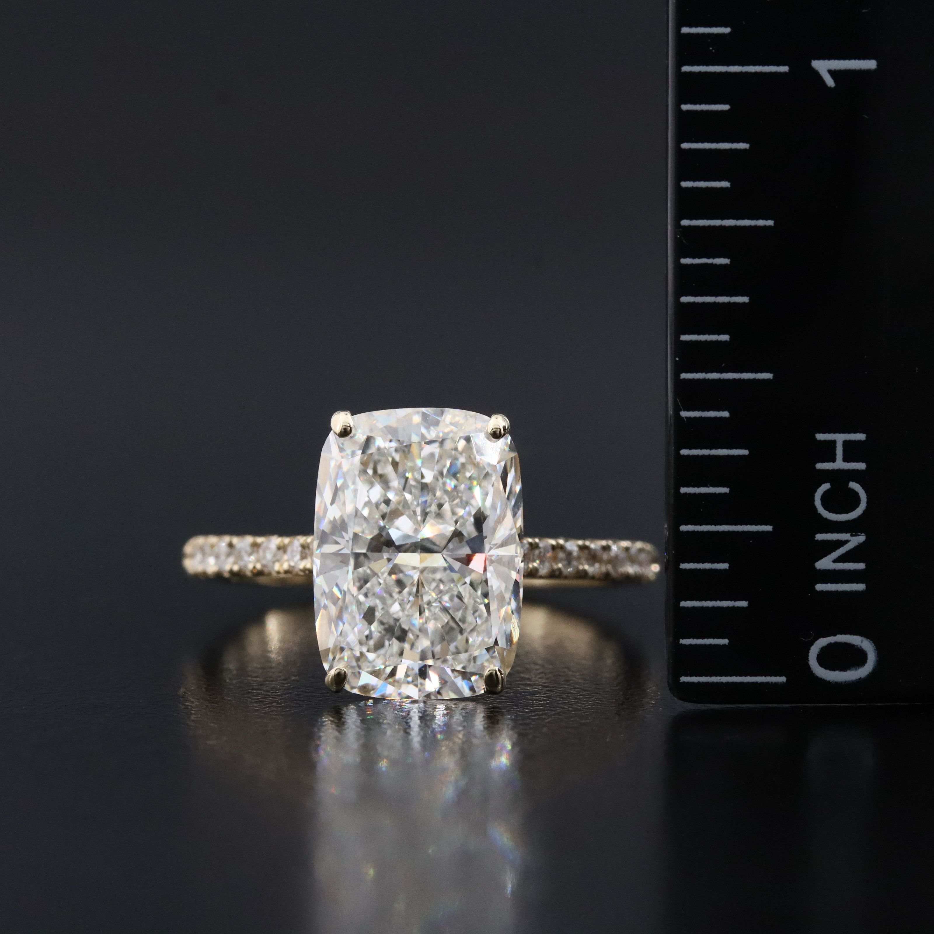 14K 5.23 CTW Lab Grown Diamond Ring with IGI Report