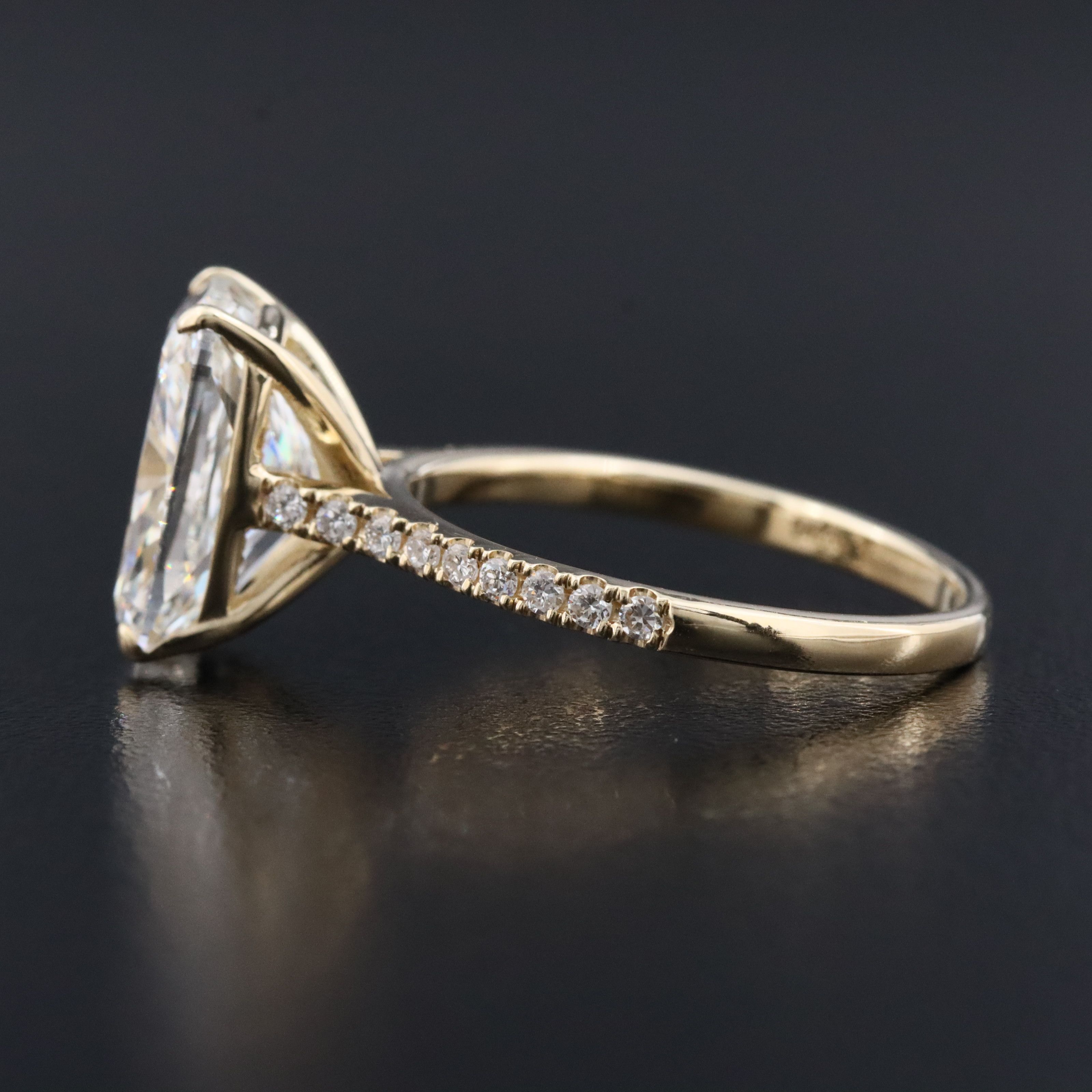 14K 5.23 CTW Lab Grown Diamond Ring with IGI Report