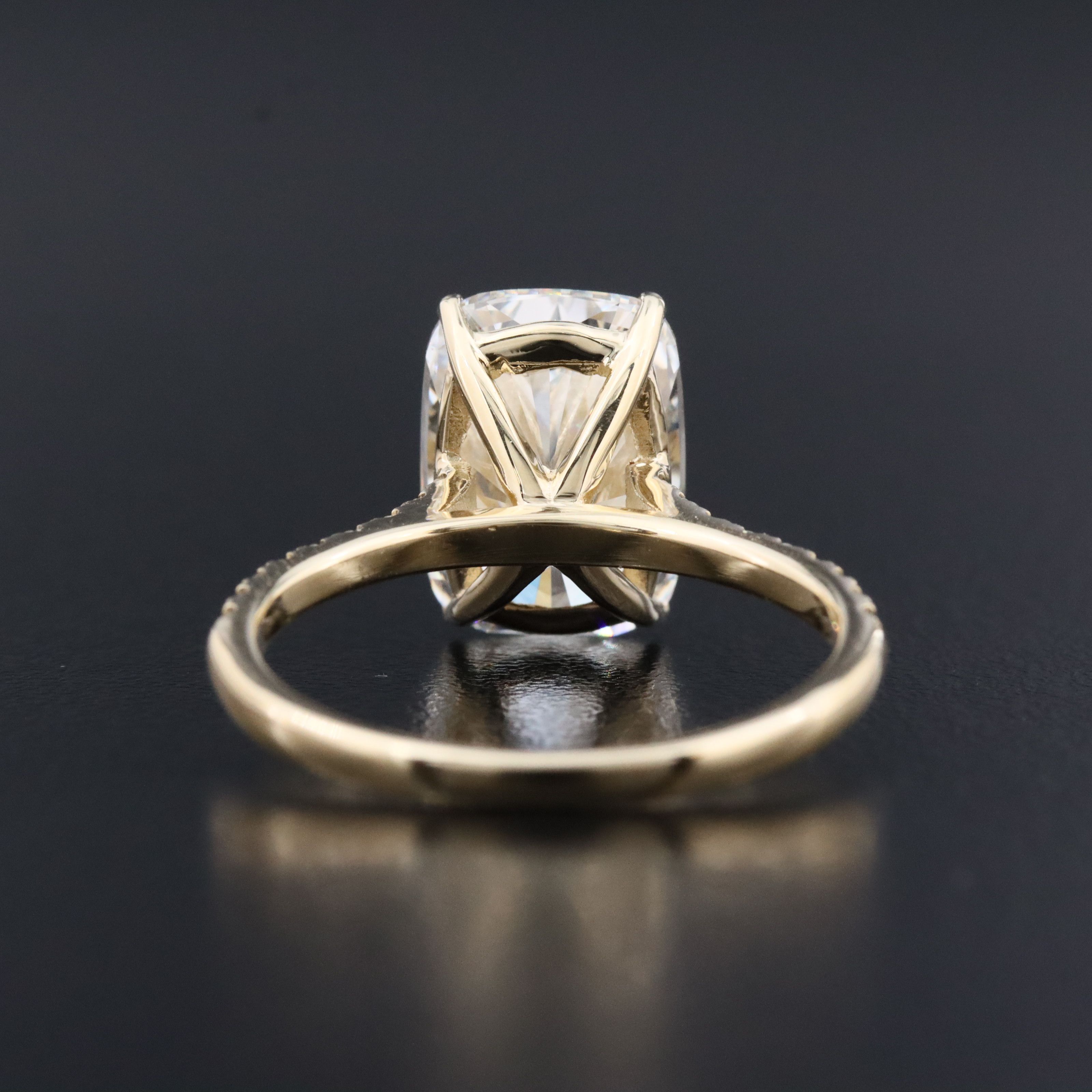 14K 5.23 CTW Lab Grown Diamond Ring with IGI Report