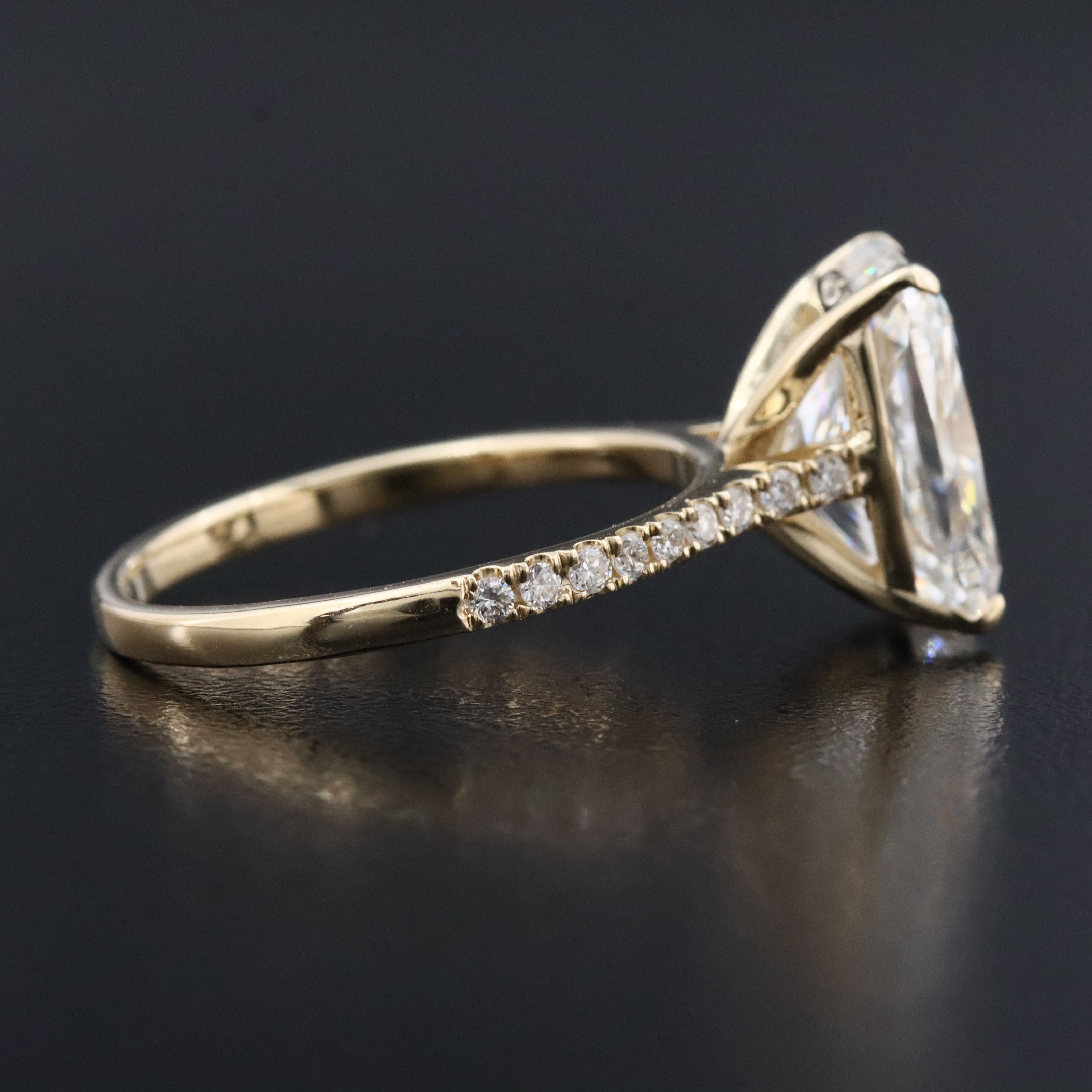 14K 5.23 CTW Lab Grown Diamond Ring with IGI Report