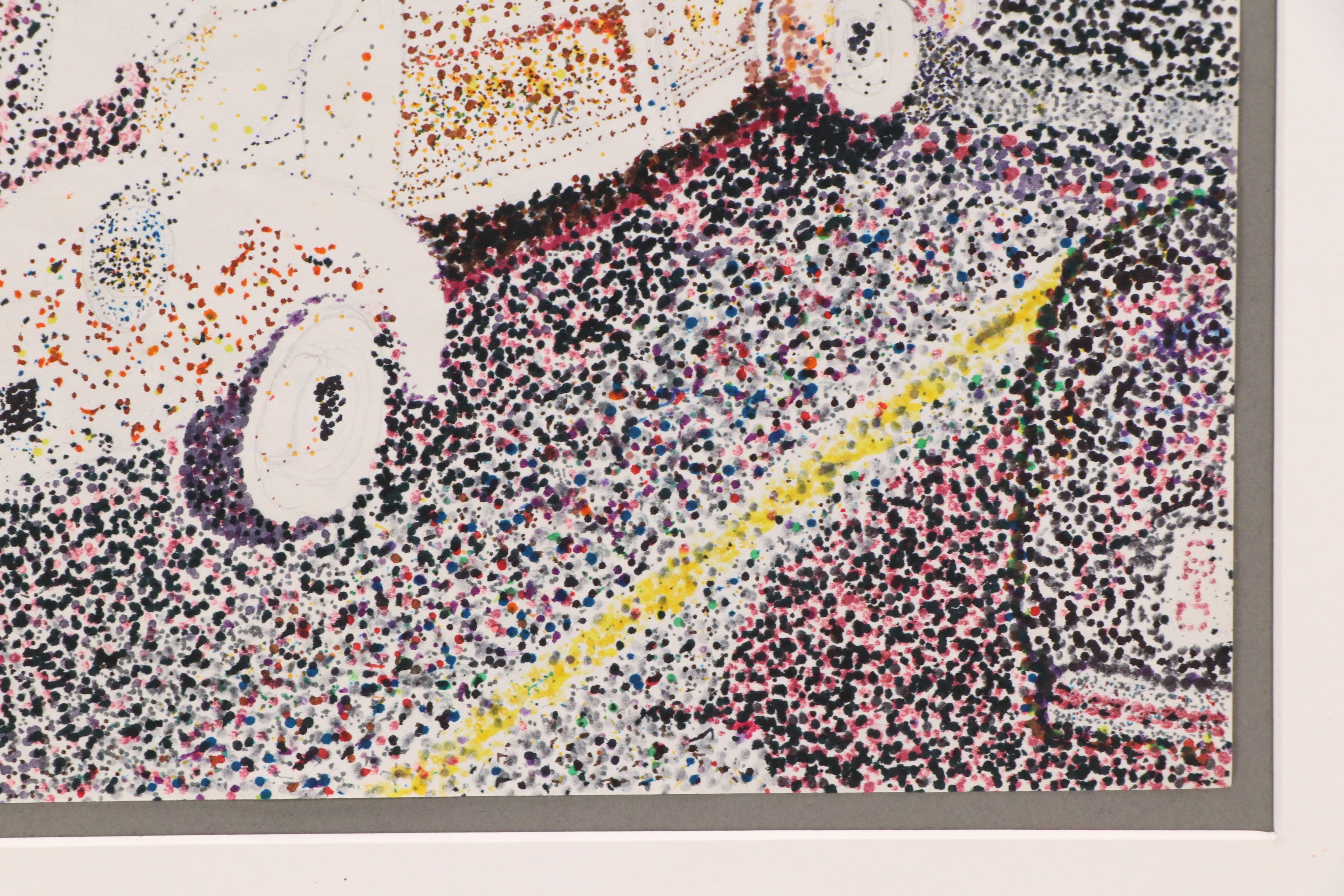 Pointillist Marker Drawings "Landscape #1" and "Untitled," 2007