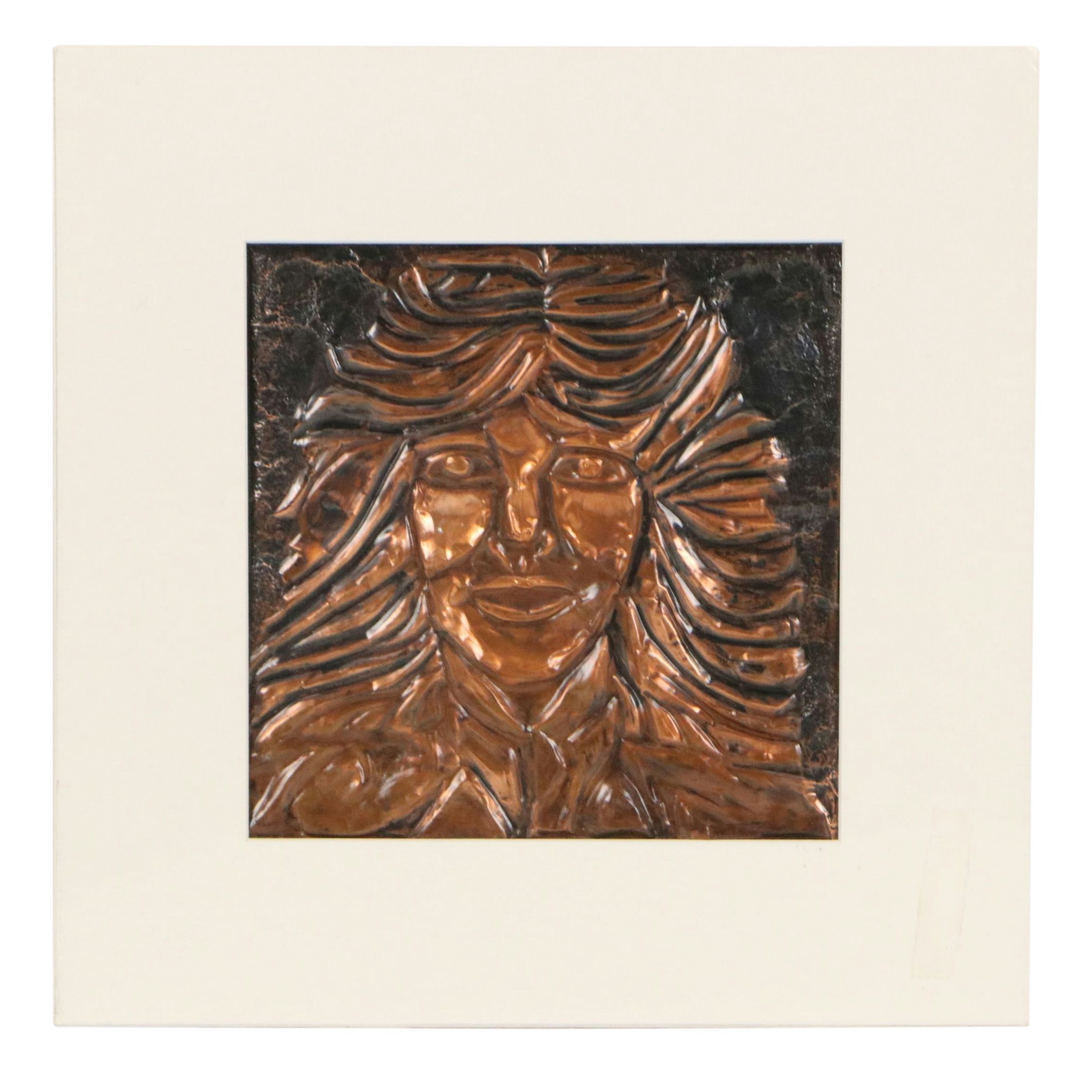 Student Repoussé "Christie Mcauliff" from SCPA, 1980s