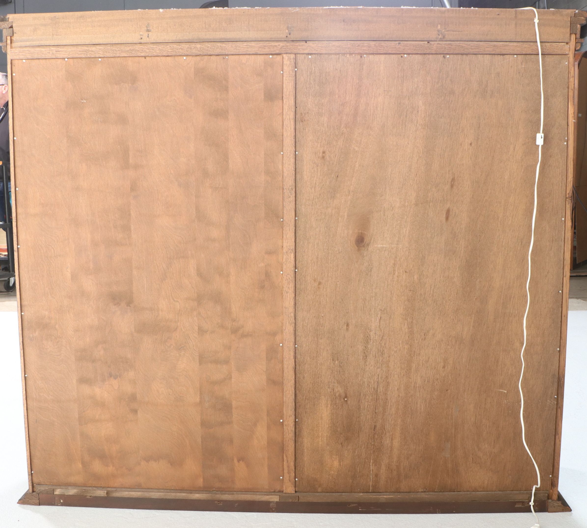 Federal Style Oak China Cabinet, Late 20th Century